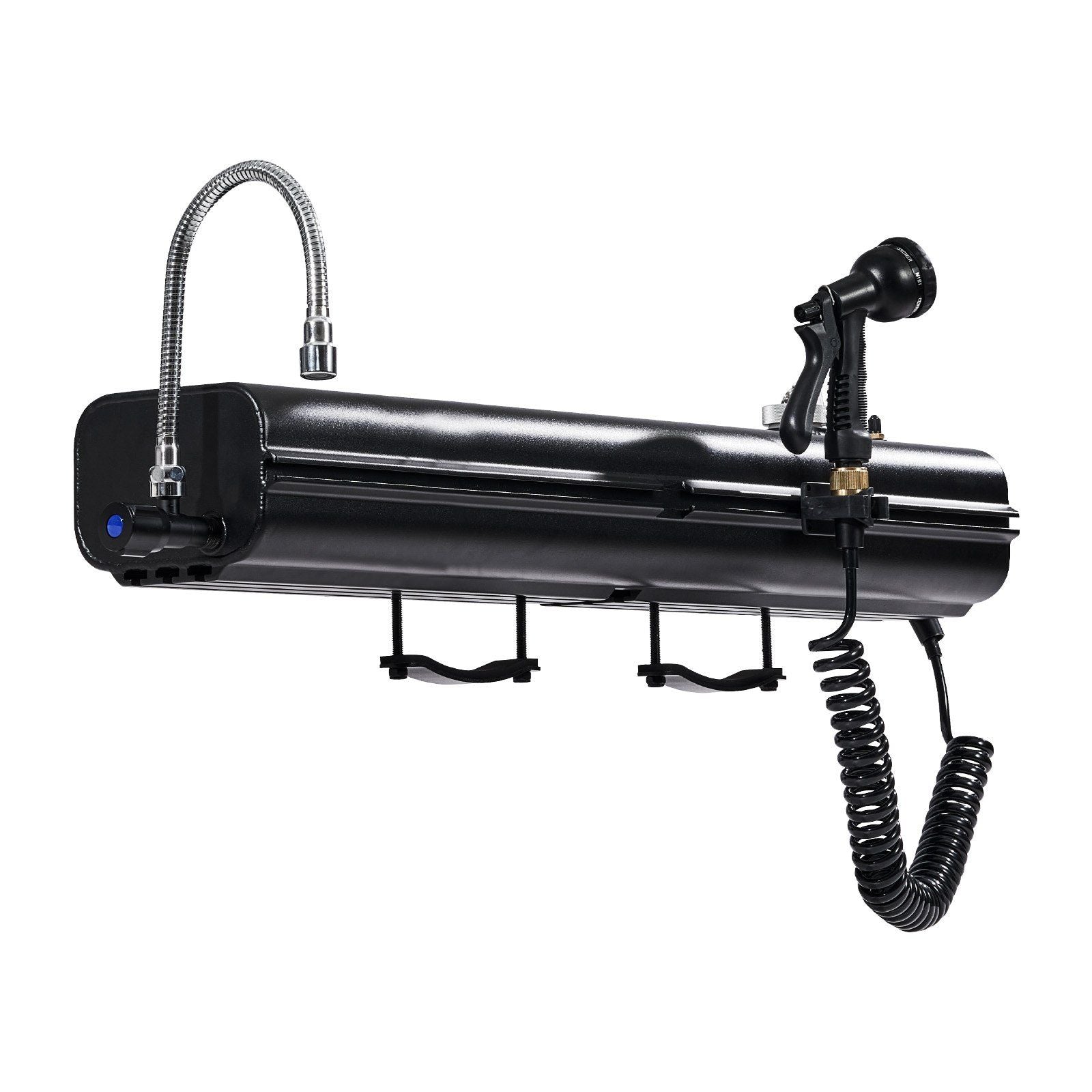 Roof Rack Water Tank, 4 Gal, Multi-Dispensing Outdoor Tank with 2 Splash-Guard Panels & T-slot, High-Capacity Aluminum Tank with Pressurization Port, Fit for Trunks, Roll Bars, Crossbars