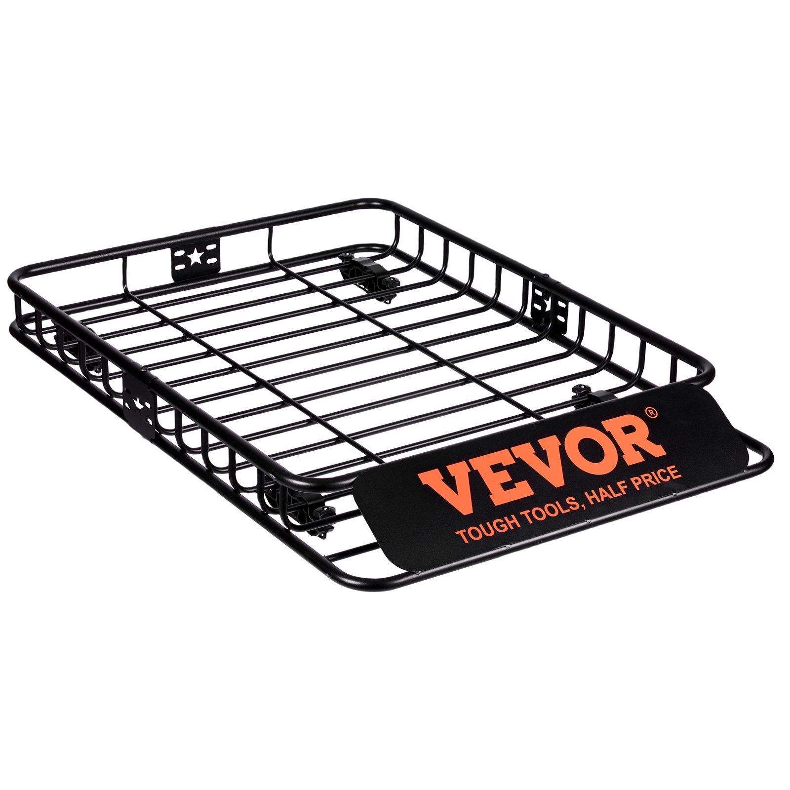 VEVOR Roof Rack Cargo Basket 200 LBS 51"x36"x5" for SUV Truck with Luggage Bag
