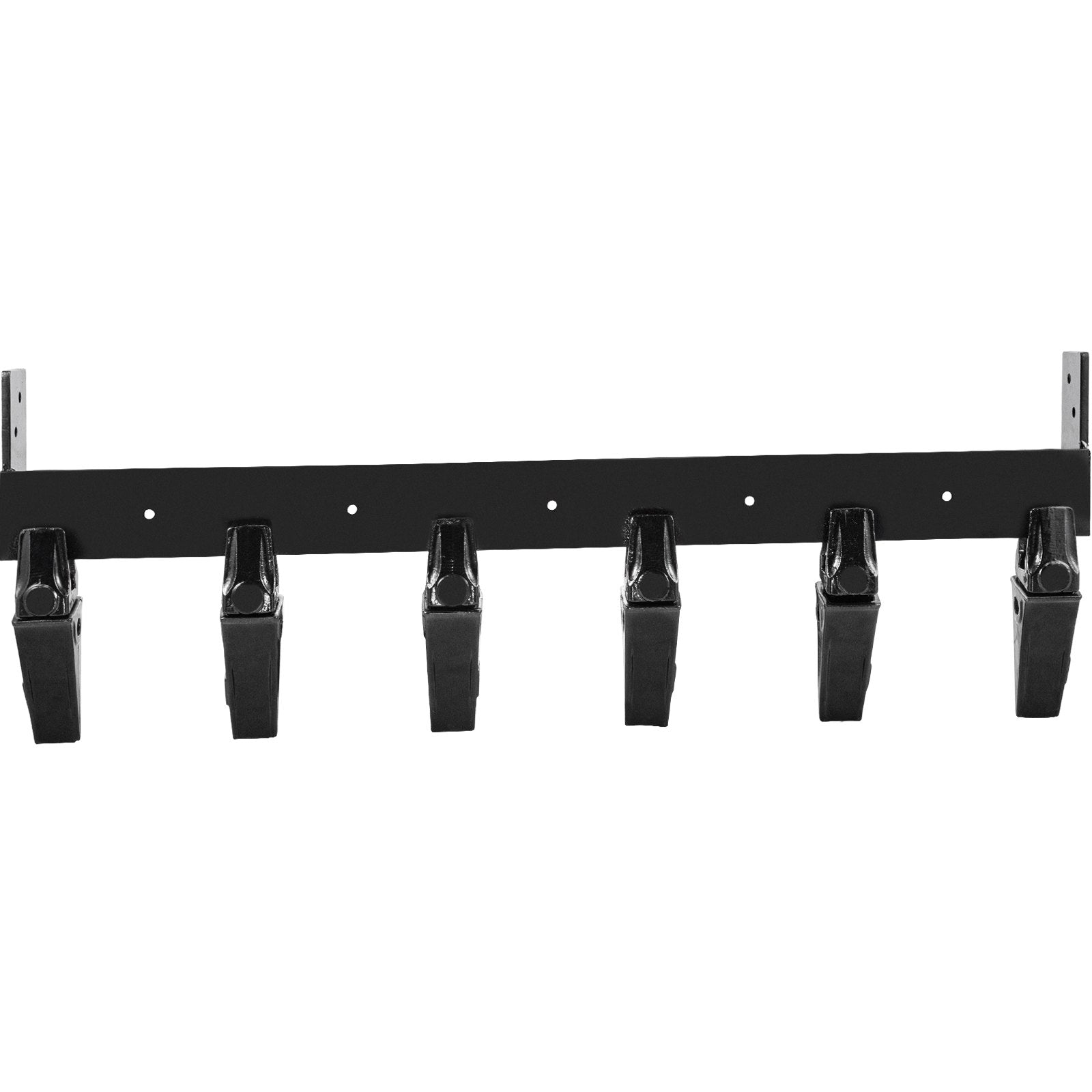 VEVOR Bucket Tooth Bar, 48in Inside Bucket Width Tractor Bucket Teeth, 9.84in Teeth Space Tooth Bar for Loader Bucket 23TF, Bolt on Tooth Bucket Enables Penetration of Compacted Soil