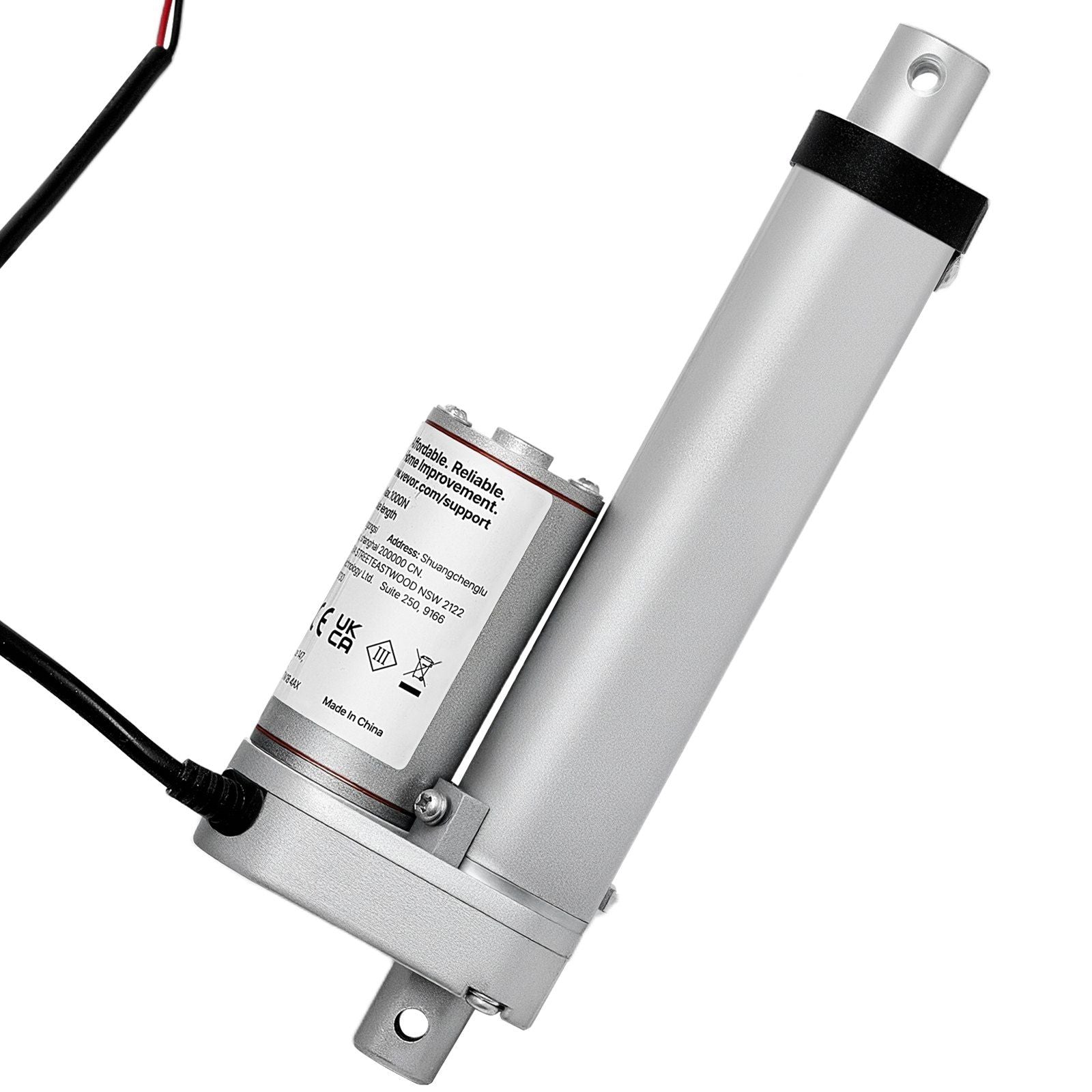 12V Linear Actuator, 101.6mm Stroke 15mm/s High-Speed 1000N Linear Motion Actuator - with IP54 Protection & Mounting Bracket for Lift Desk, Recliner Chairs, Window Door Opener