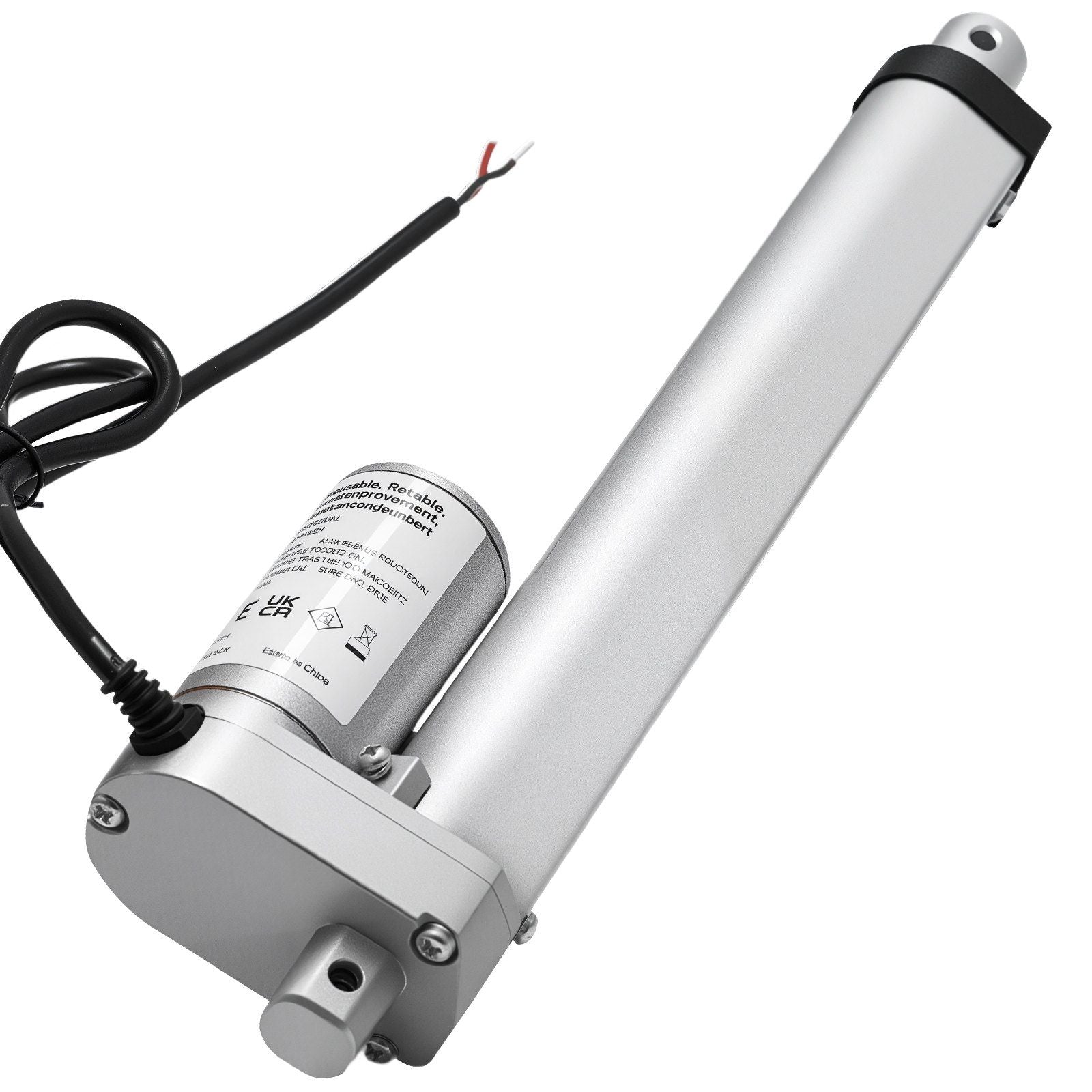 12V Linear Actuator, 203.2mm Stroke 15mm/s High-Speed 1000N Linear Motion Actuator - with IP54 Protection & Mounting Bracket for Lift Desk, Recliner Chairs, Window Door Opener