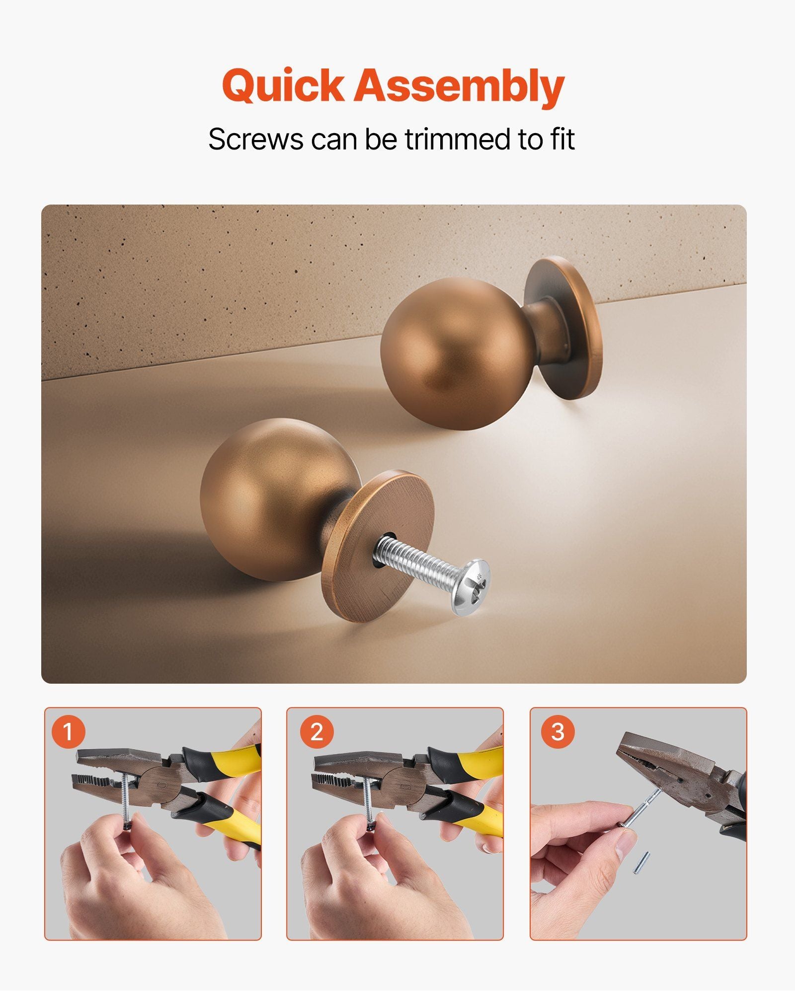 Cabinet Knobs, 12 Pack, 25 mm Zinc Alloy Drawer Pulls Door Handles, Round Kitchen Dresser Solid Knobs Cupboard Hardware with Screws for Bathroom Closet Cabinets Drawers, Antique Brass Color