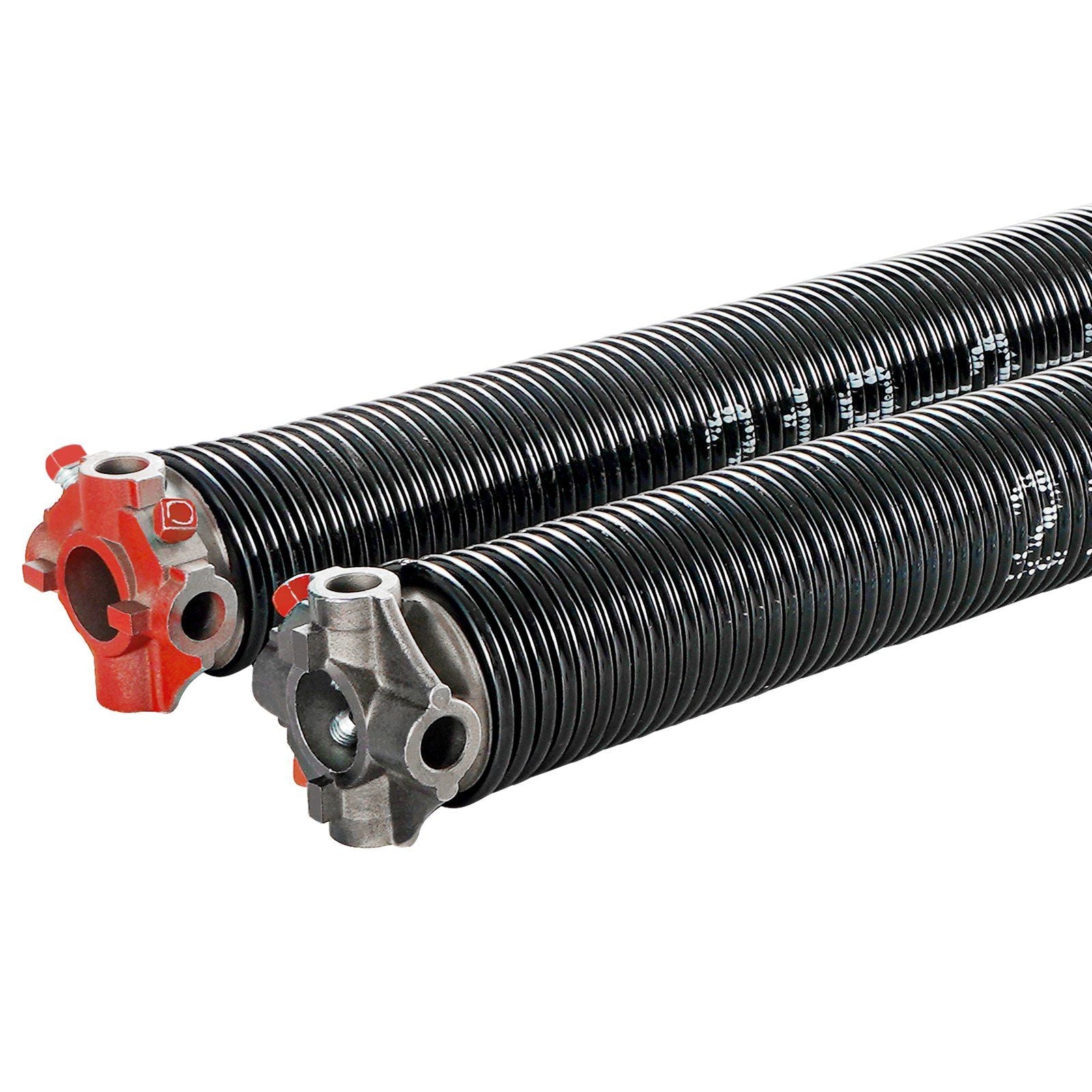 Garage Door Torsion Springs, Pair of 5.54 x 50.8 x 610 mm, 16000 Cycles, Garage Door Springs with Non-Slip Winding Bars, Gloves and Mounting Wrench, Electrophoresis Coated for Replacement