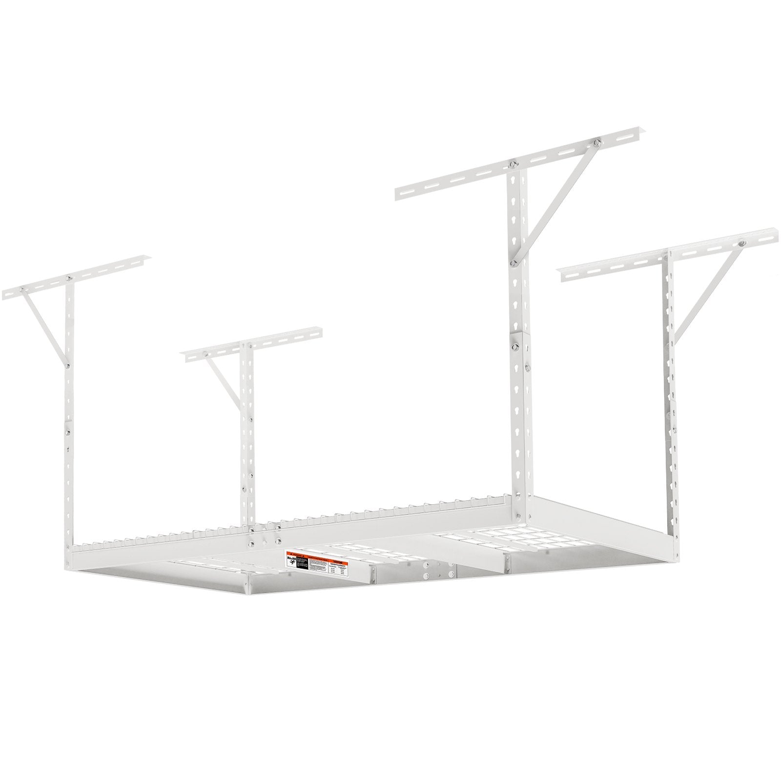 VEVOR Overhead Adjustable Garage Storage Rack 36x72in Ceiling Rack 550lbs White