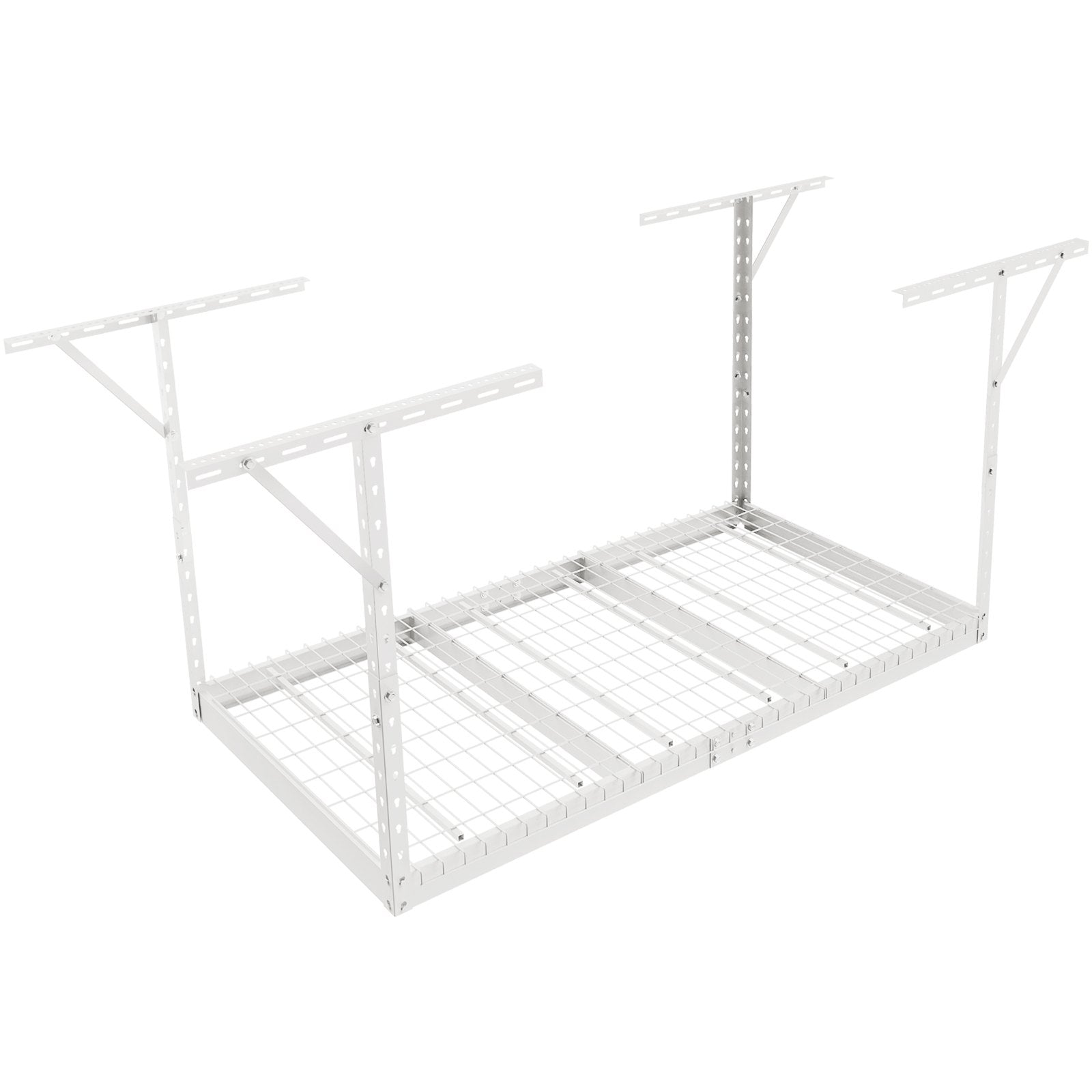 VEVOR Overhead Adjustable Garage Storage Rack 36x72in Ceiling Rack 550lbs White