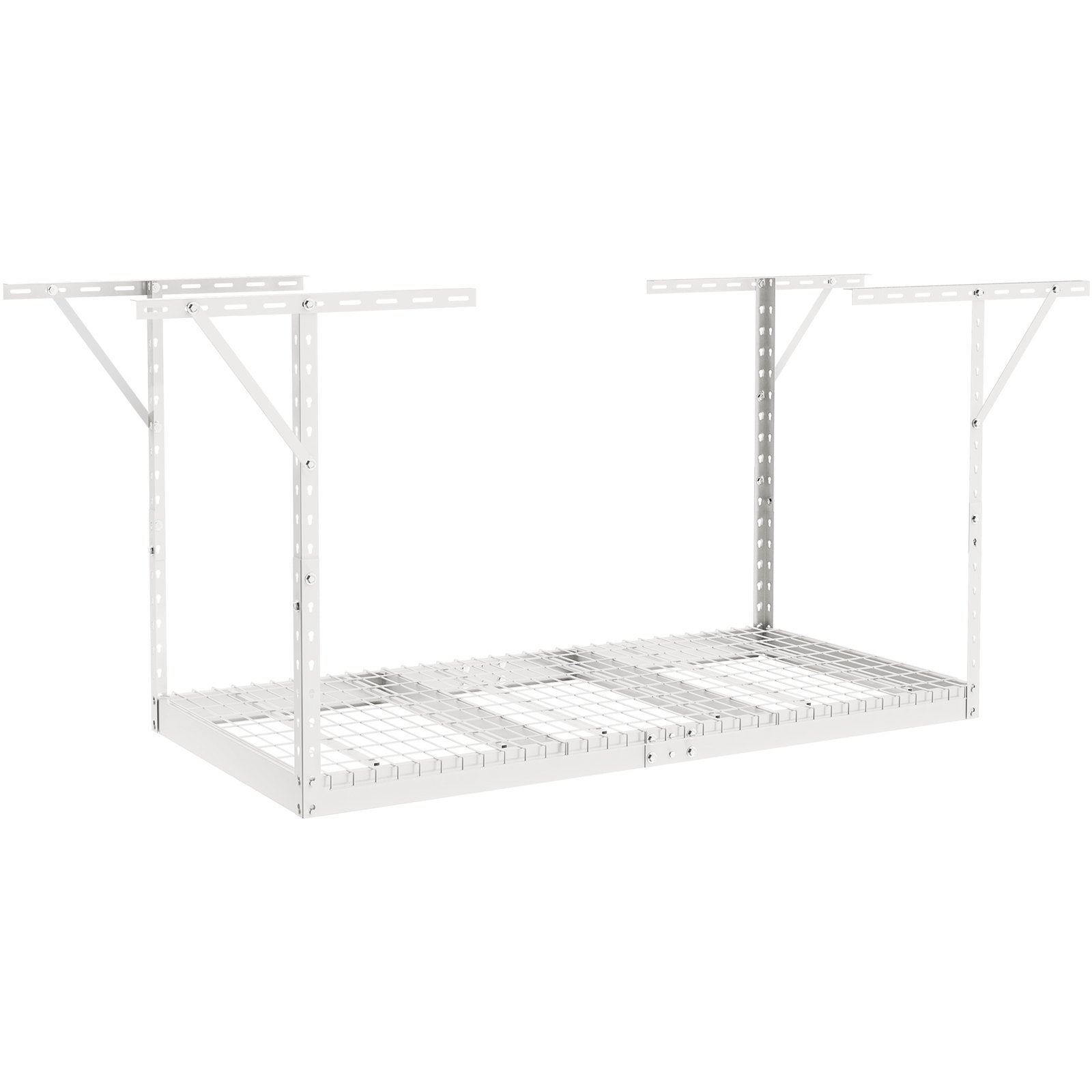 VEVOR Overhead Adjustable Garage Storage Rack 36x72in Ceiling Rack 550lbs White