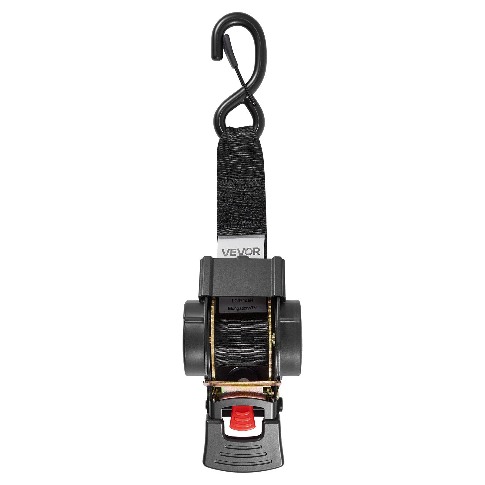 VEVOR Wheel Chock Tie-Down Kit, Fixed Trailer Tie Down Strap, Car Tie Down Kit with S-Hook, Break Strength 748 kg & Working Load 250 kg Motorcycle Tie-Down System for Trailers, Boats, Snowmobiles