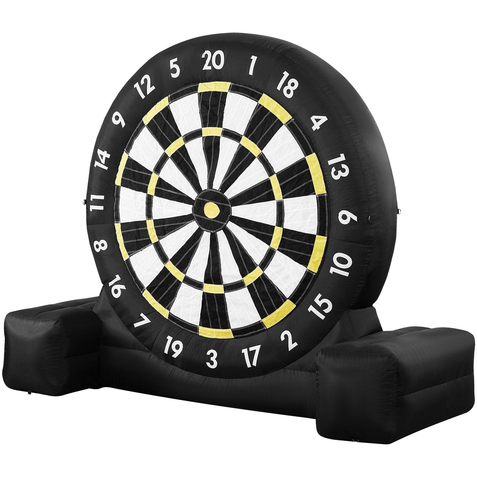 Inflatable Soccer Dart Board, over 2.5 m High Giant Soccer Dart Board with 9 Kick Balls & Air Pump, 2-Minutes Setup & Storage Bag for Easy Carrying, for Giant Yard Games, Giant Kick Darts Game
