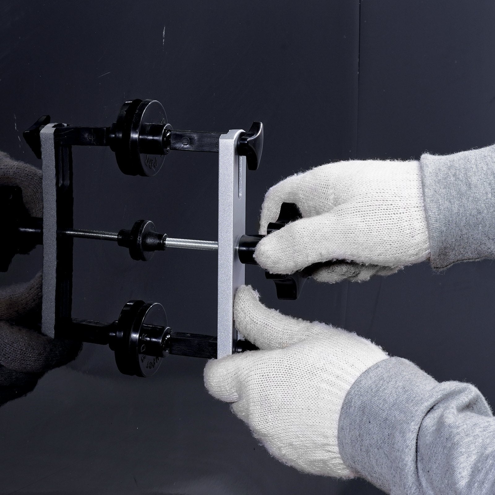 VEVOR 25 PCS Dent Removal Kit, Auto Body Paintless Dent Removal Tools Kit with Bridge Puller, Puller Tabs, Hot Melt Glue Gun, Glue Sticks, Dent Puller Kit for Auto Body Dents, and Other Metal Surface