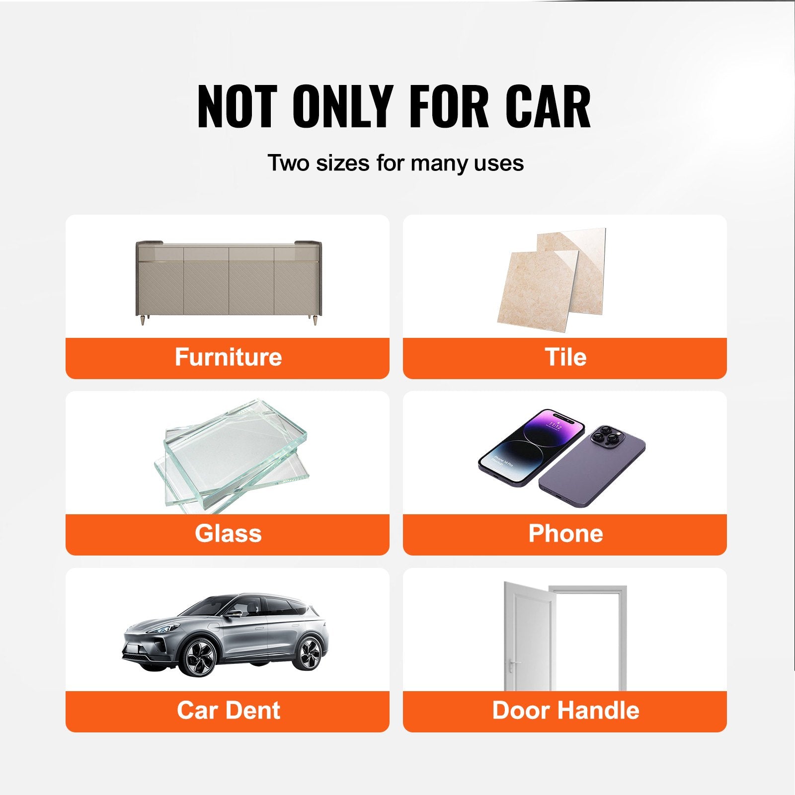 VEVOR 3PCS Car Body Dent Puller Suction Repair Pull Ding Remover Sucker Cup Tool