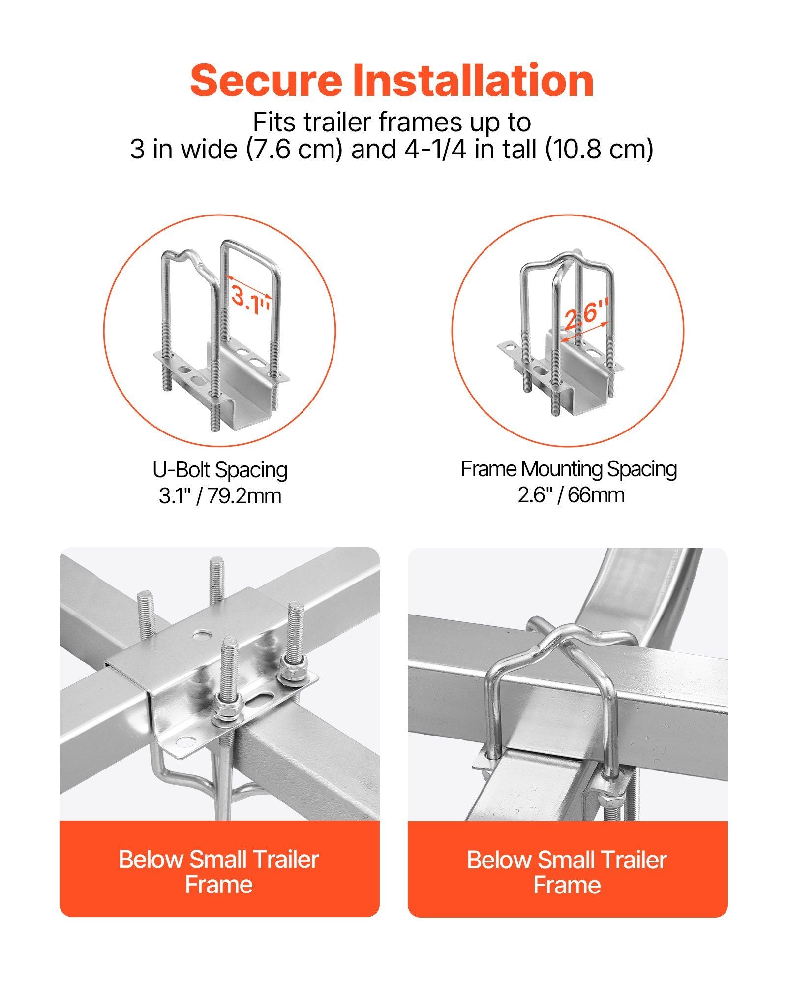 Boat Trailer Guide, 1670mm with LED Light Trailer Guide Poles, 2PCS High-Hardness Steel Guide-Ons, Wide Adjustable Trailers Guides with PVC Pipes, for Ski Boat, Fishing Boat, Sailboat Trailers