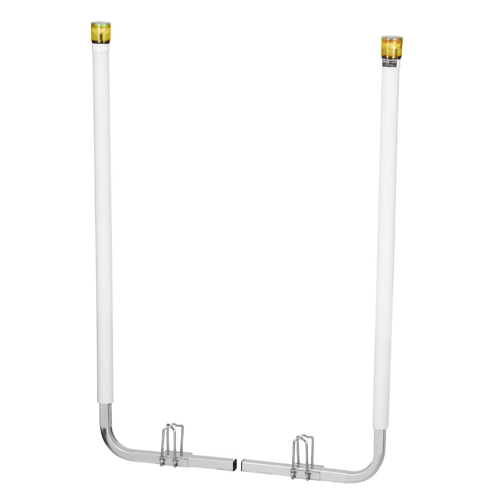 Boat Trailer Guide, 1670mm with LED Light Trailer Guide Poles, 2PCS High-Hardness Steel Guide-Ons, Wide Adjustable Trailers Guides with PVC Pipes, for Ski Boat, Fishing Boat, Sailboat Trailers