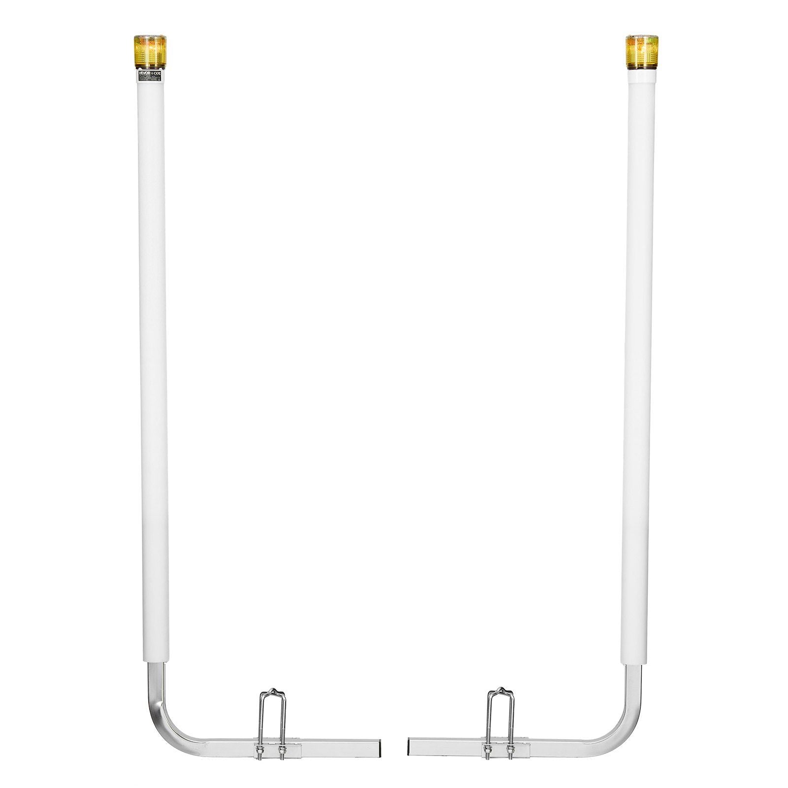 Boat Trailer Guide, 1670mm with LED Light Trailer Guide Poles, 2PCS High-Hardness Steel Guide-Ons, Wide Adjustable Trailers Guides with PVC Pipes, for Ski Boat, Fishing Boat, Sailboat Trailers