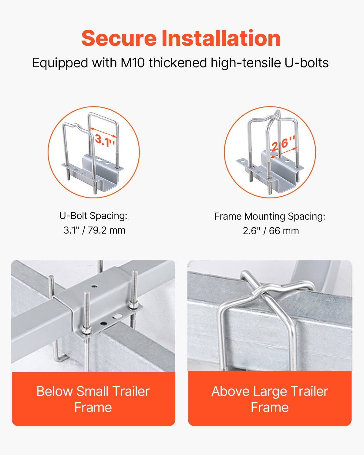 VEVOR Boat Trailer Guide, 2PCS Adjustable Short Bunk Guide-Ons, Hardened Steel Trailer Guide Poles with Soft Cushion, Heavy Duty Roller Guide Design, for Ski Boat, Fishing Boat or Sailboat Trailer