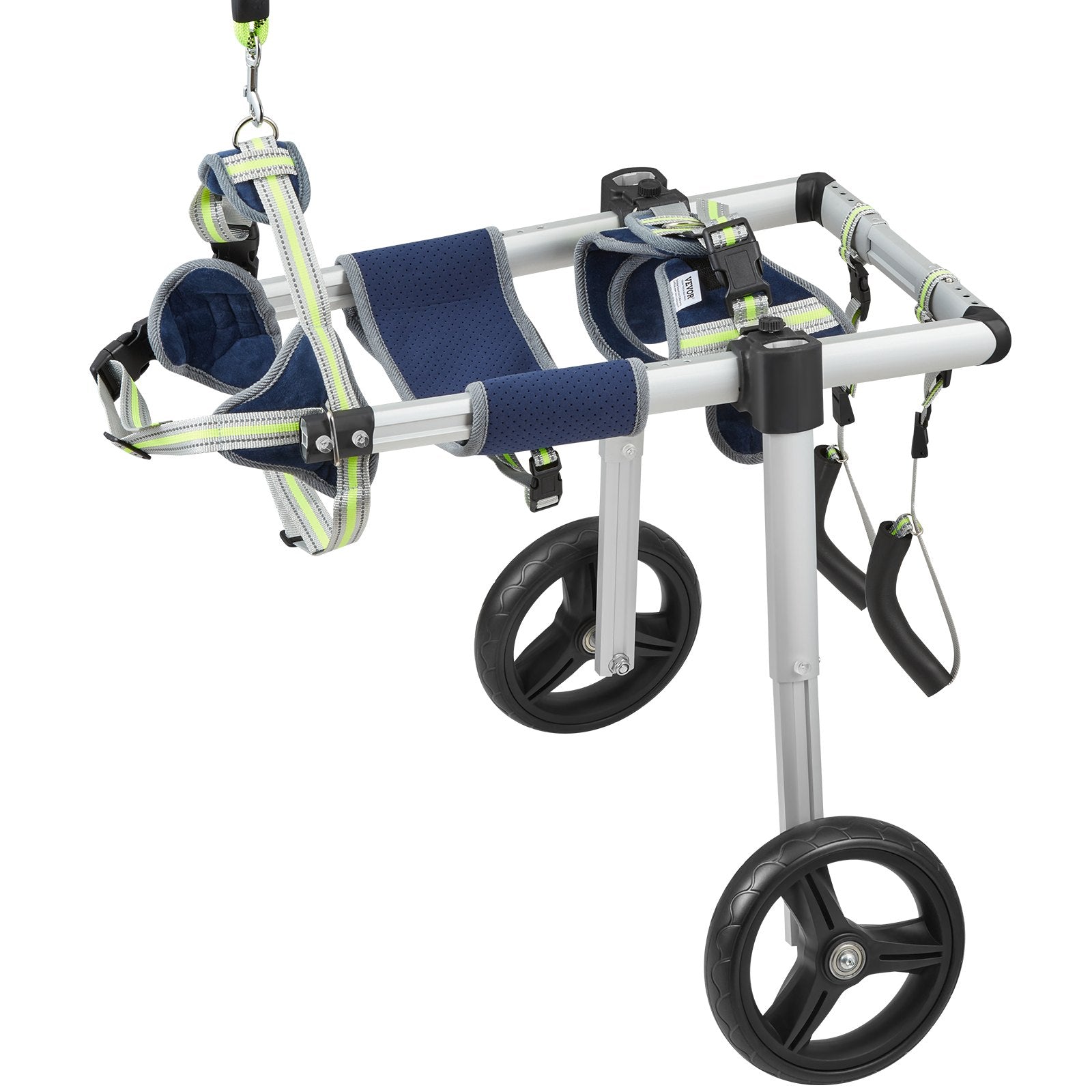 VEVOR 2 Wheels Dog Wheelchair for Back Legs, Pet Wheelchair Lightweight & Adjustable Assisting in Healing, Dog Cart/Wheelchair for Injured, Disabled, Paralysis, Hind Limb Weak Pet(M)