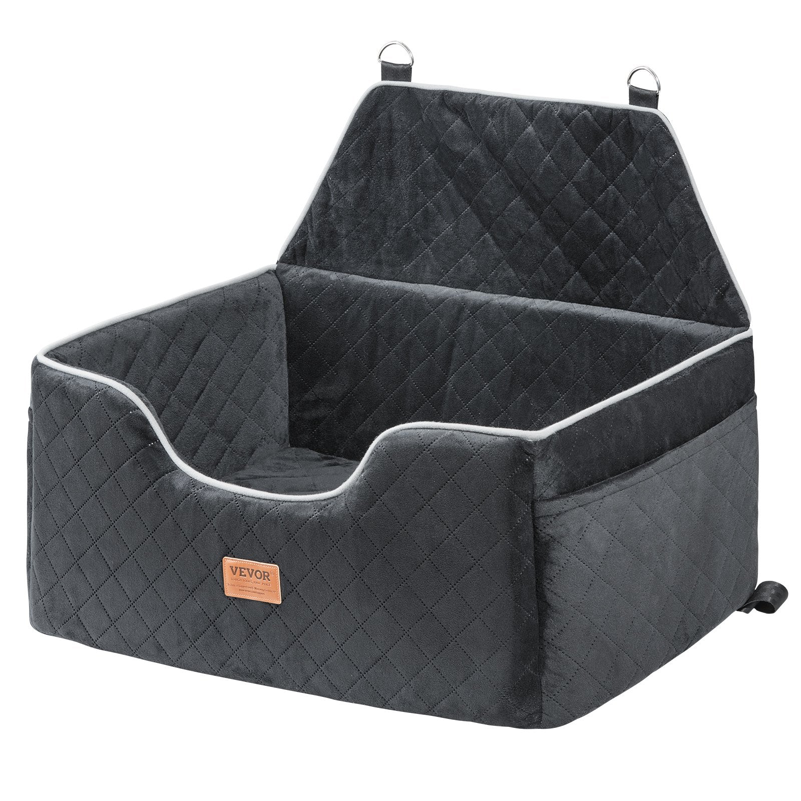VEVOR Dog Booster Car Seat Pet Car Seat for Medium Large Dog up to 24.9 kg Black