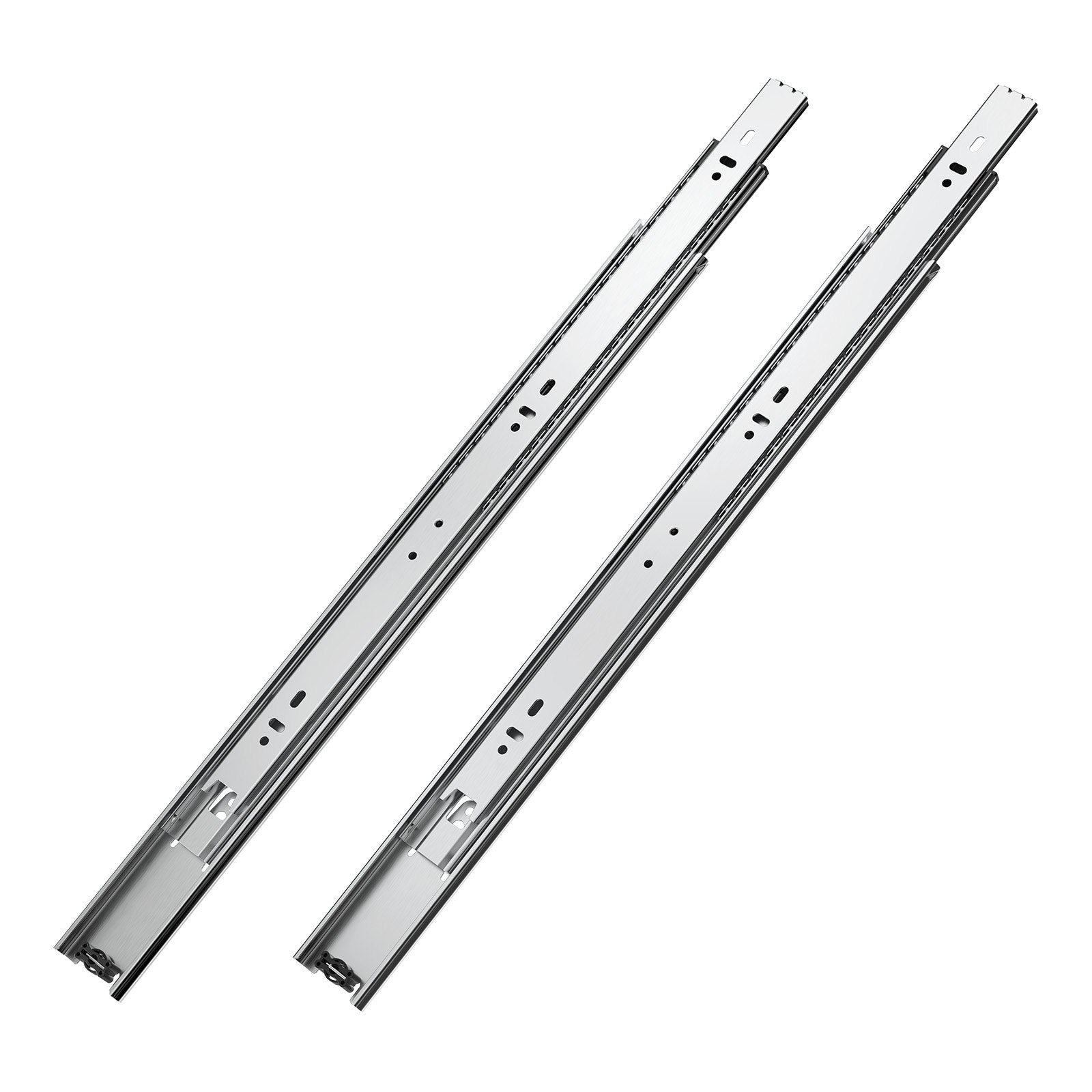 VEVOR Drawer Slides, 18 inch, 10 Pairs Full Extension Ball Bearing Cabinet Rails, 100 LB Load Capacity Heavy Duty Side Mount Dresser Drawer Slides, Drawer Track Runners for Kitchen DIY Replacement