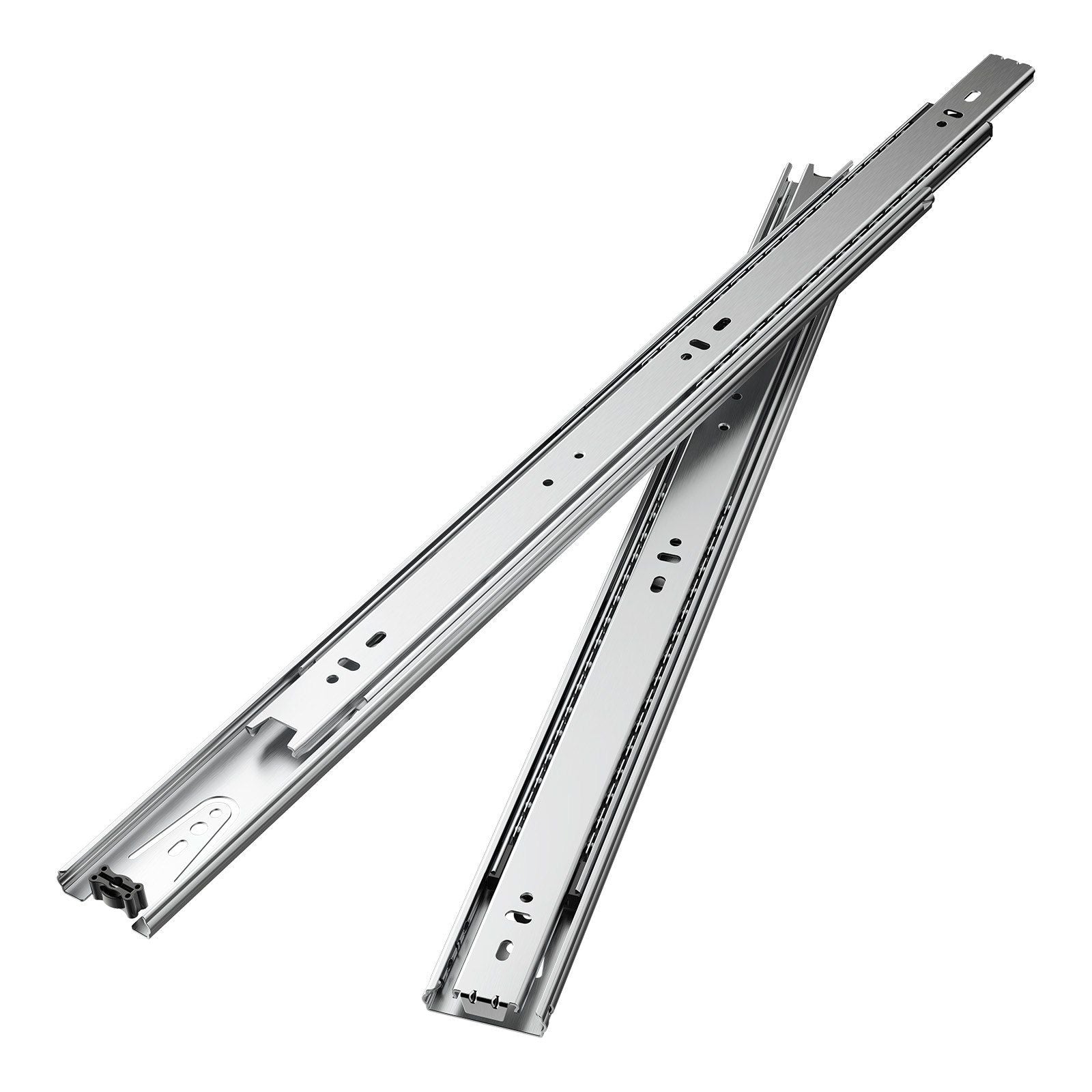 Drawer Slides, 20 inch, 10 Pairs Full Extension Ball Bearing Cabinet Rails, 100 LB Load Capacity Heavy Duty Side Mount Dresser Drawer Slides, Drawer Track Runners for Kitchen DIY Replacement