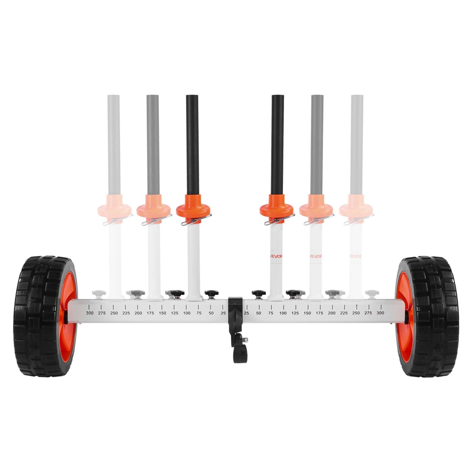 Kayak Cart, 104 kg Load Capacity, Canoe Cart Dolly with 25.4 cm Solid PU Tires & Kickstand, Assembles & Disassembles Within Seconds, Paddle Board Trolley for Kayaks, Canoes, Paddleboards
