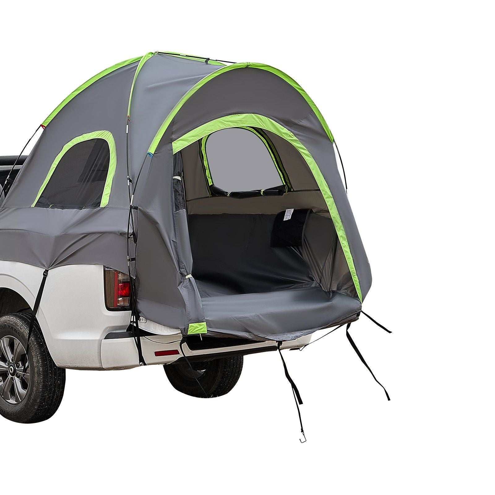Pickup Truck Tent, Fit 6.4-6.7 ft Truck Tents for Camping, Waterproof PU2000 2-3 Person Sleeping Truck Bed Tent with Double Layer Design Windows, Sturdy Truck Bed Camper Shell with Storage Bag