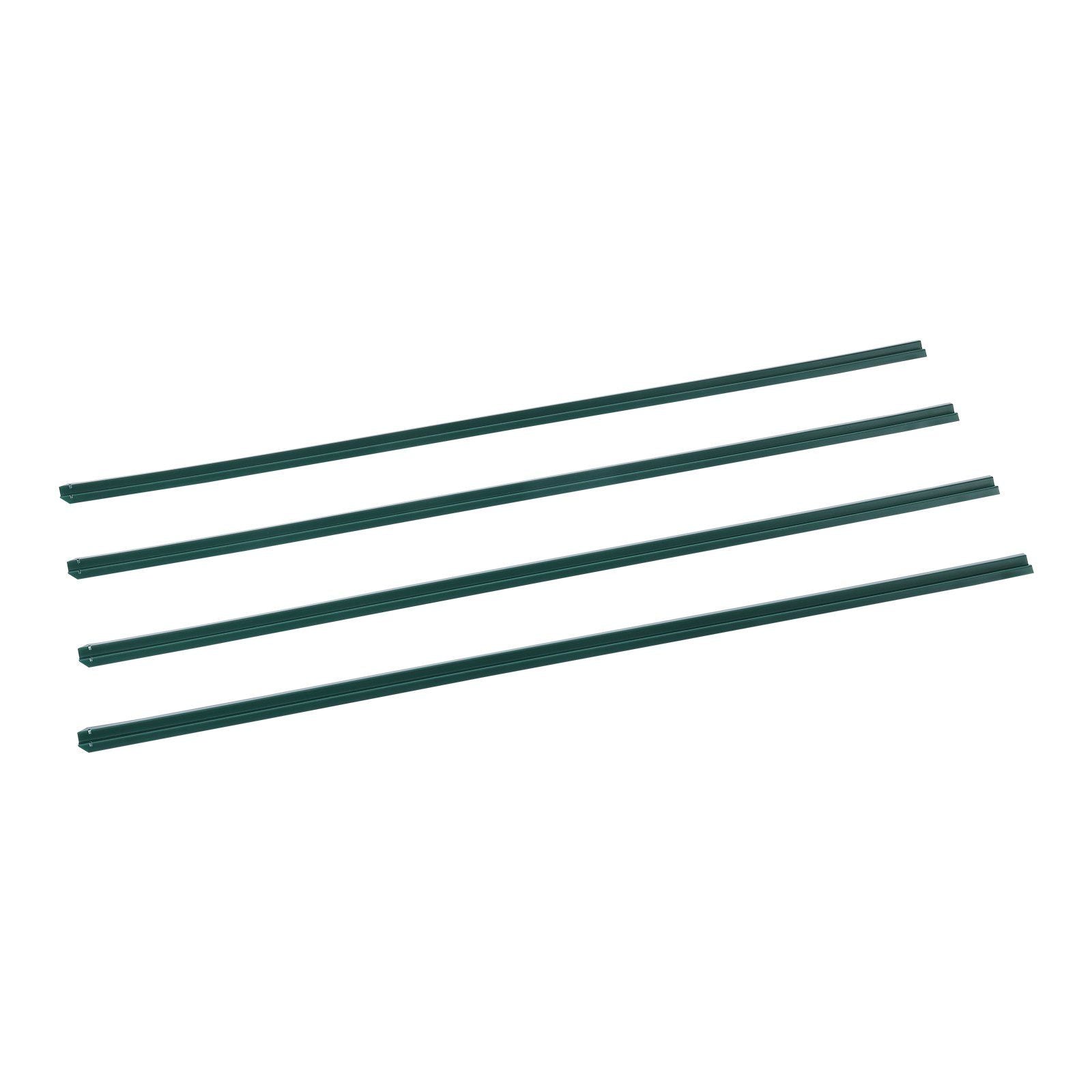 Bottom Locking Privacy Slats, Single-Wall Vertical Bottom-Locking Slats for Chain-Link Fence, High-Density HDPE Chain Link Slats Ideally Fit 1.5 m High Fence for Garden Farm Sports Field(Green)