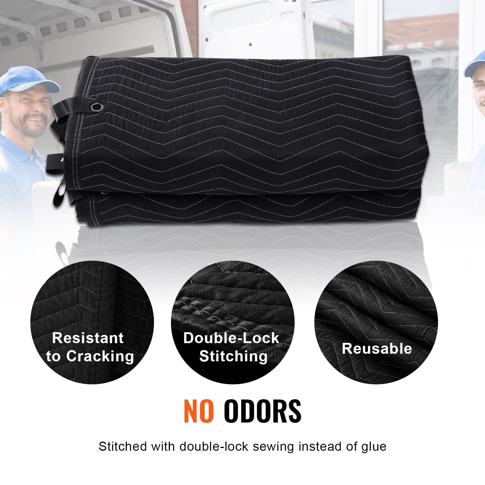 VEVOR Sound Dampening Blanket, 2438 x 2032 mm Extra Large Studio Grommeted Soundproof Blanket with Grommets, Light Blocker for Door Acoustic Noise Blocking Blanket Studio Sound Absorption Sheet, Black