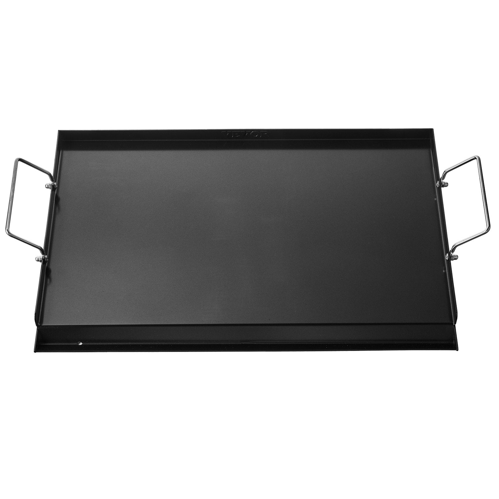 VEVOR Carbon Steel Griddle, 24x16 inch Universal Flat Top Rectangular Plate, Gas Grill Griddle for BBQ Grill, Teppanyaki, Portable Family Cookware with Handle, for Camping Tailgating Party
