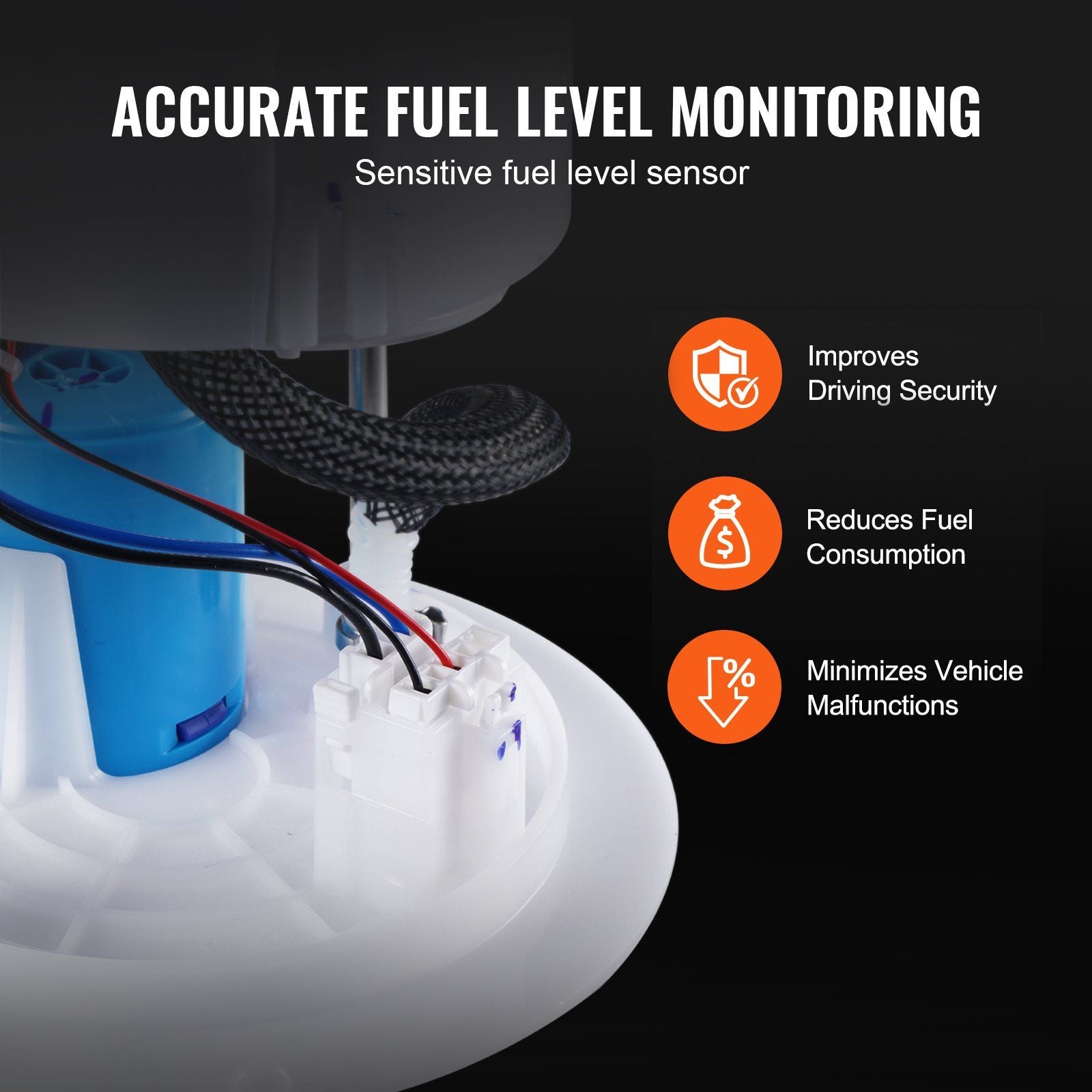 Electric Fuel Pump Module Assembly, Compatible with Pontiac Vibe 2005-2010, Toyota Corolla 2005-2018, Toyota Matrix 2005-2013, 1.8L 2.4L, Replace E3781M, MU1718, F2792A, FG1640, FG0938, FG1299