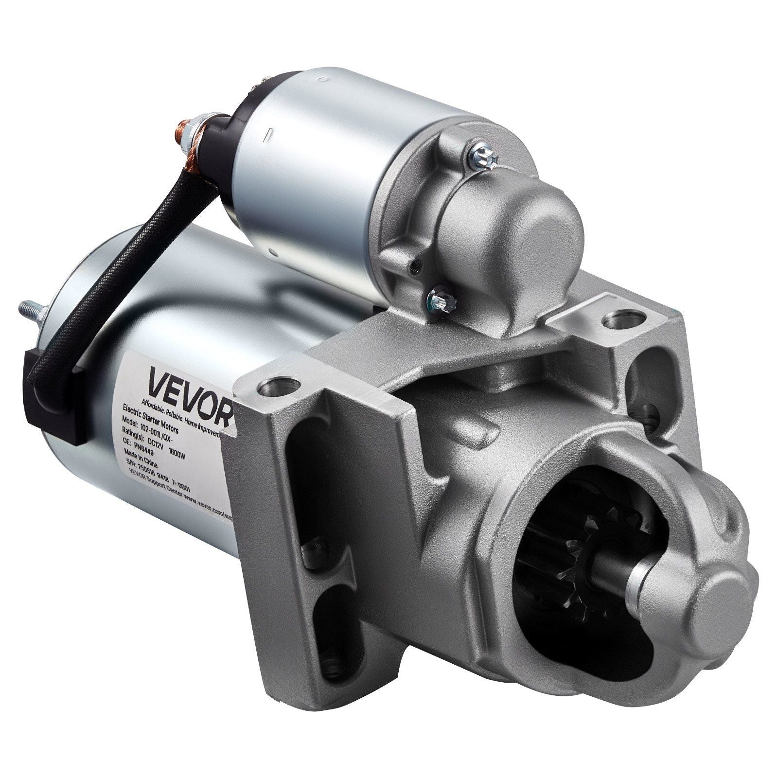 Starter 6449, Starter Motor Replacement Compatible with Oldsmobile Bravada V6 4.3L 96-98, Isuzu Hombre V6 4.3L 97-98, GMC Yukon XL 2500 V8 8.1L 01-02, OEM 106449L 12564108 9000879 410-12153R