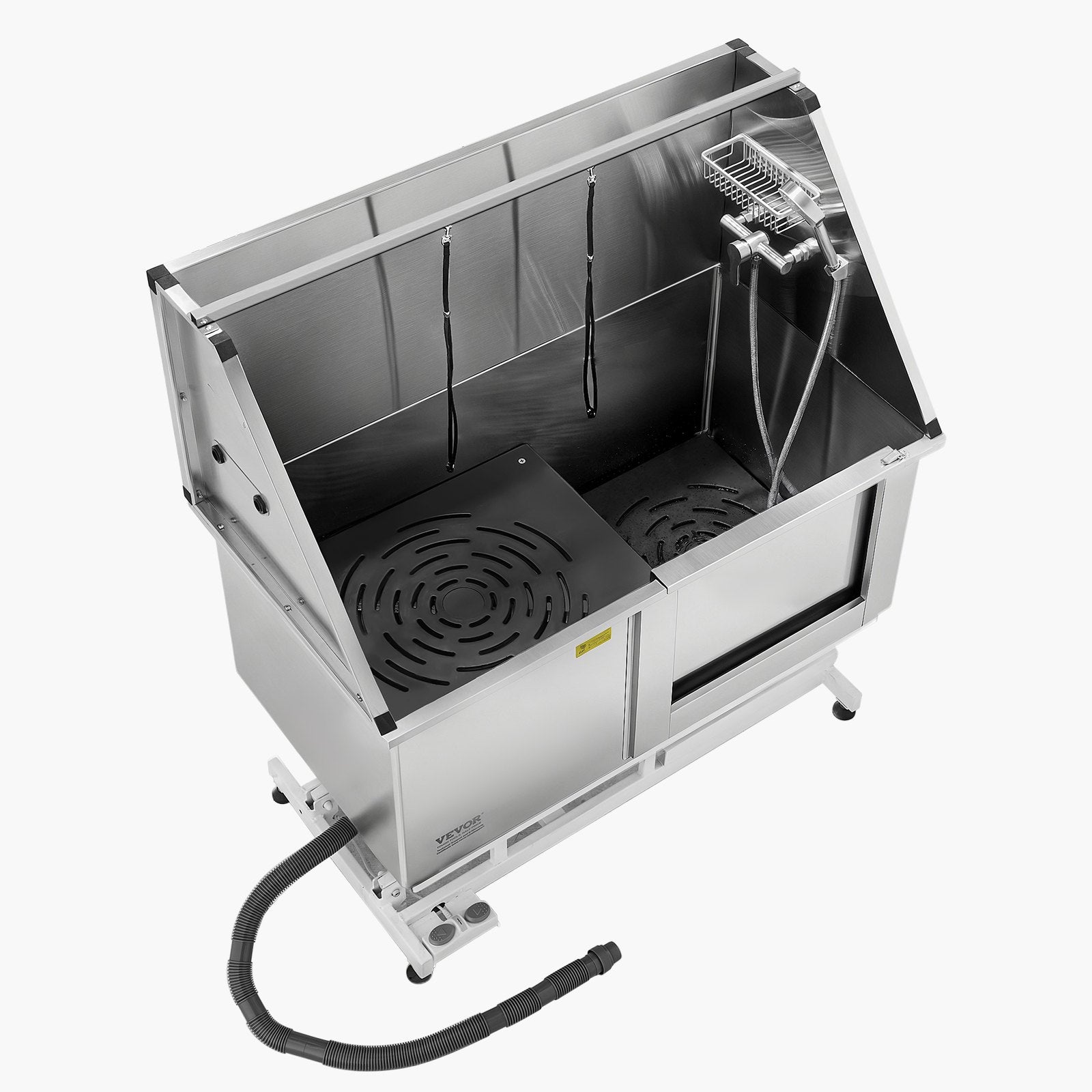 VEVOR 127 cm Electric Dog Grooming Bath Tub Stainless Steel w Water Filter