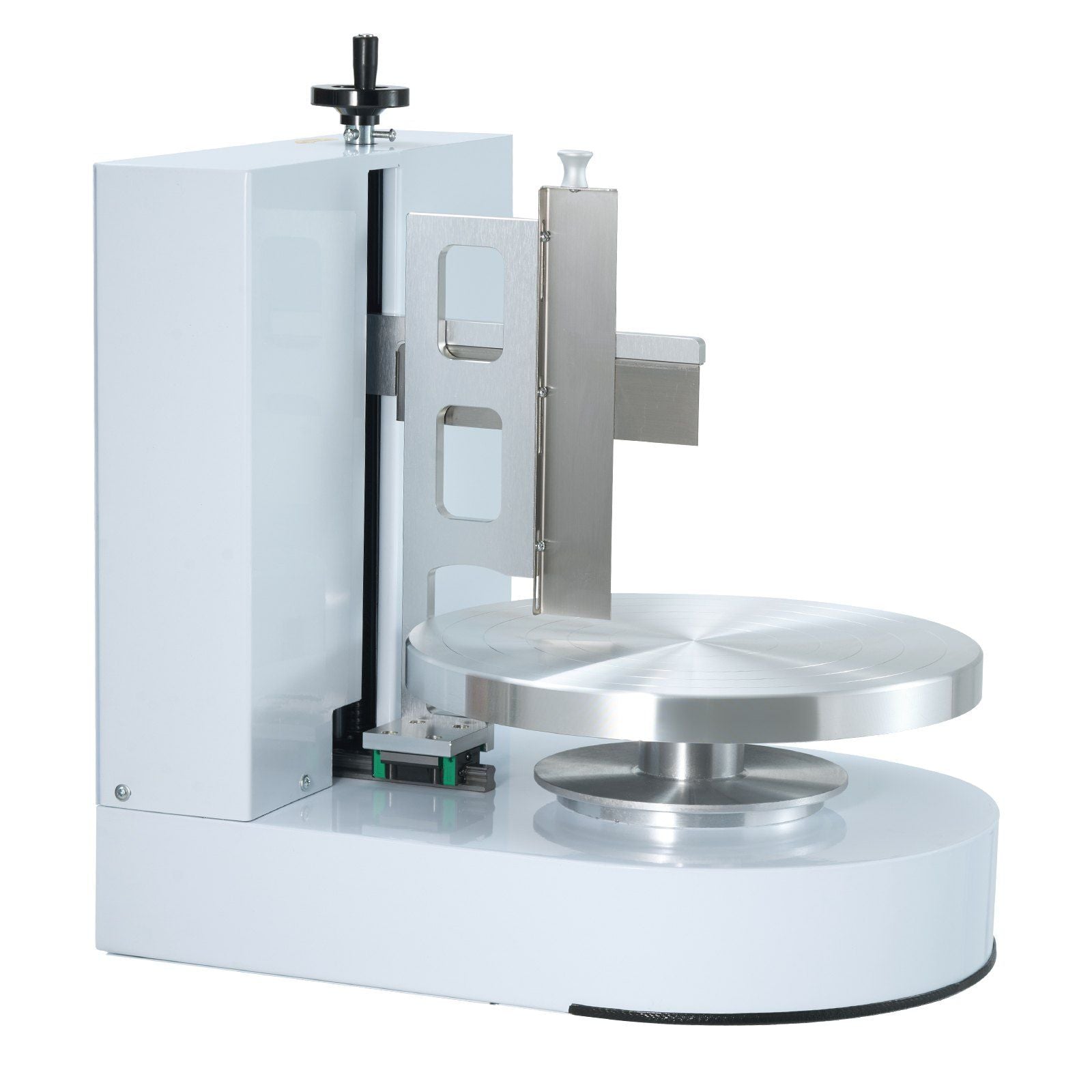Cake Decorating Machine, Cake Cream Spreading Coating Smearing Machine, Low Noise Cake Frosting Machine, Turntable with Adjustable Scraper, for 4" to 12" Cake, 25-320RPM Rotating Speed, White