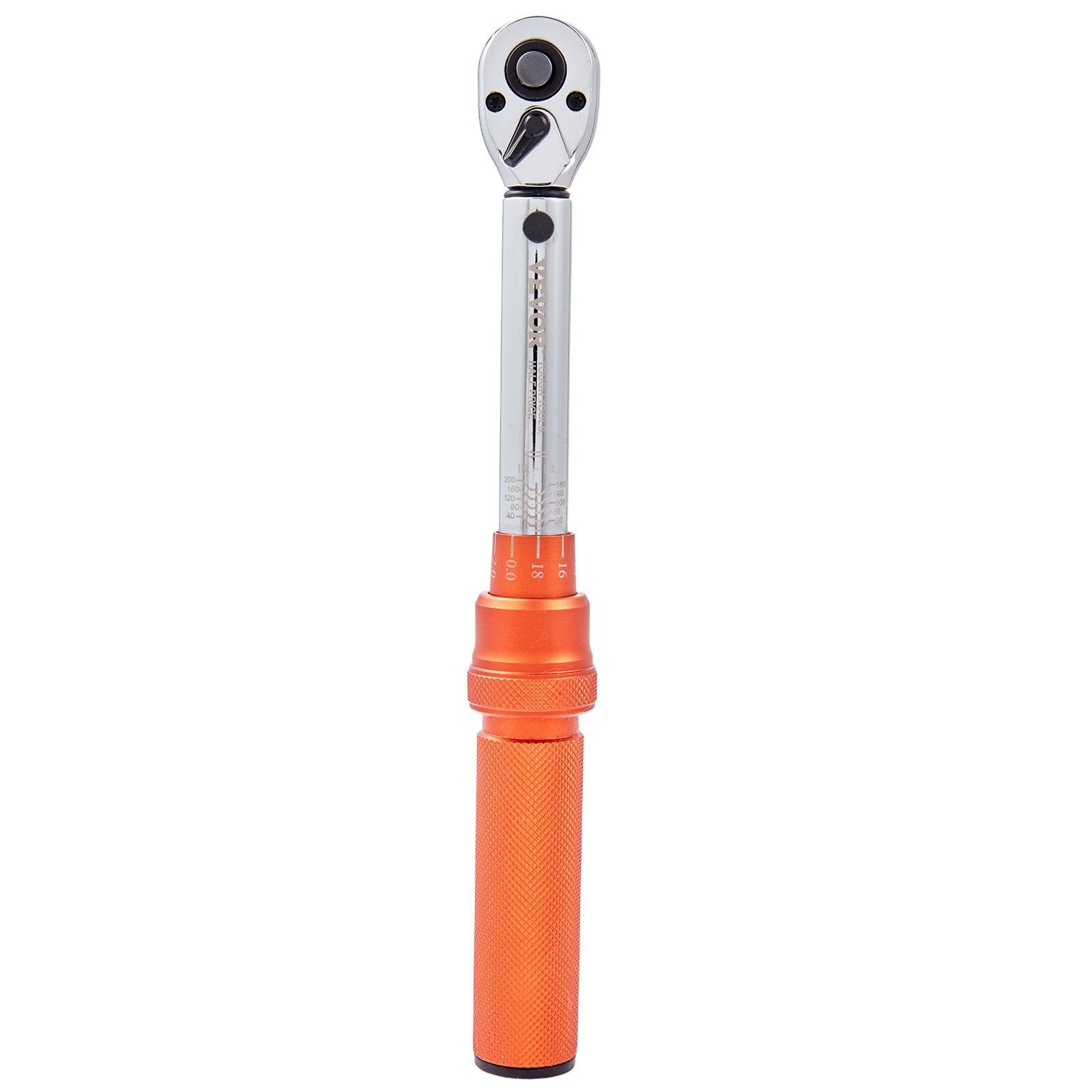 VEVOR Torque Wrench Adjustable Torque Wrench 1/4" Drive 20-200in.lb/2.3-23Nm