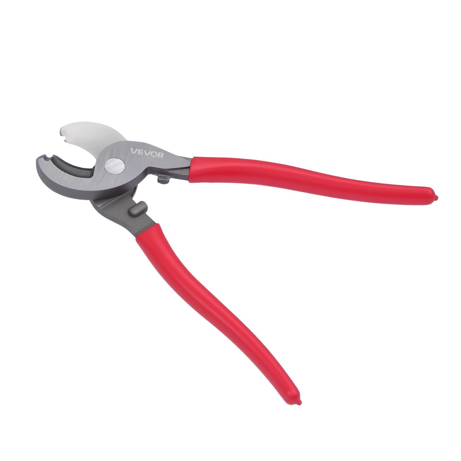 High Leverage Cable Cutter, 235 mm Compact, Forged Blades and PVC-Coated Handles, Heavy Duty Cable Cutting Pliers Tool for 4/0 AWG Aluminum, 2/0 AWG Soft Copper and 100-Pair 24AWG Comm Cable