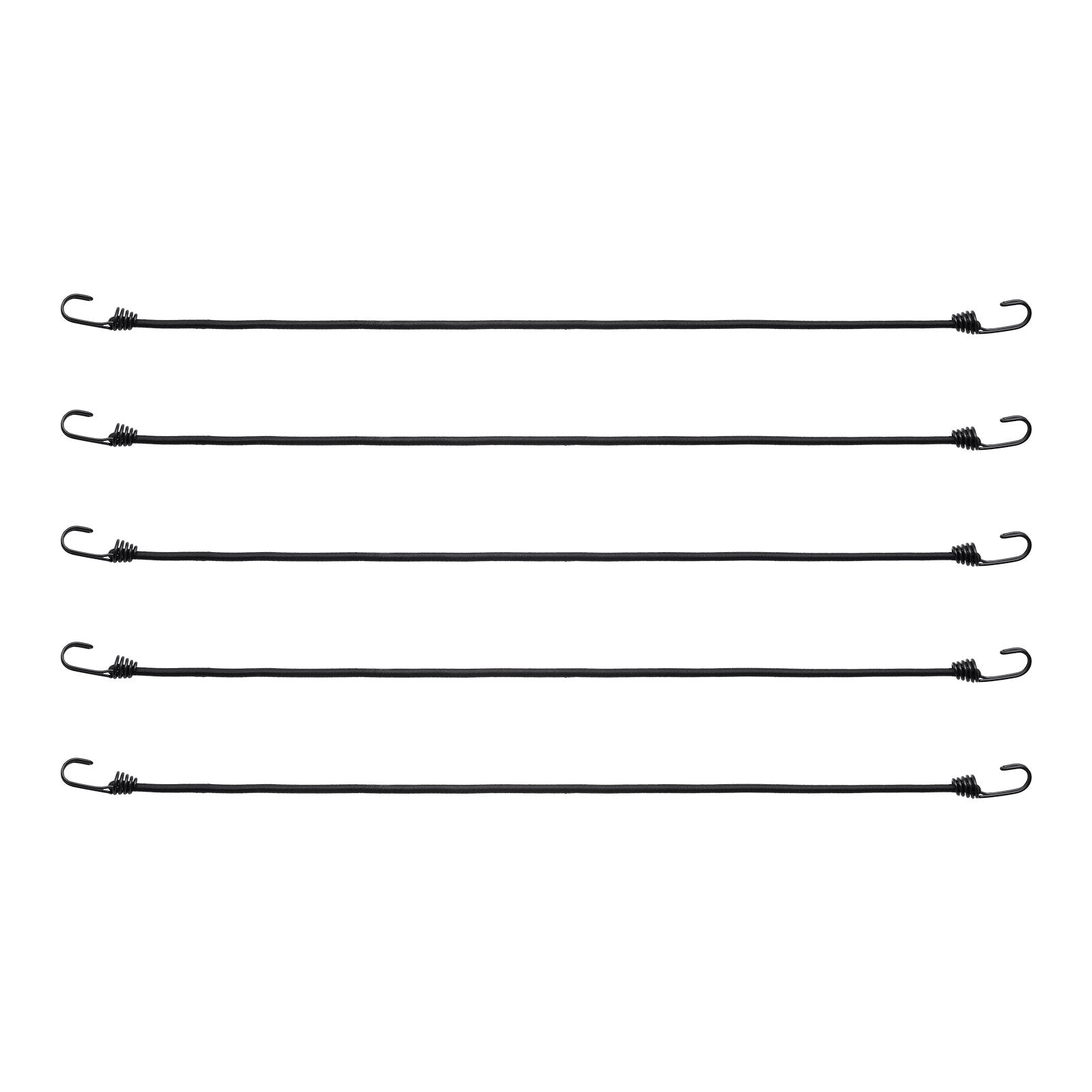 VEVOR 12 Pcs Bungee Cords with Hooks 32 In Heavy Duty Bungee Straps 8 mm Black