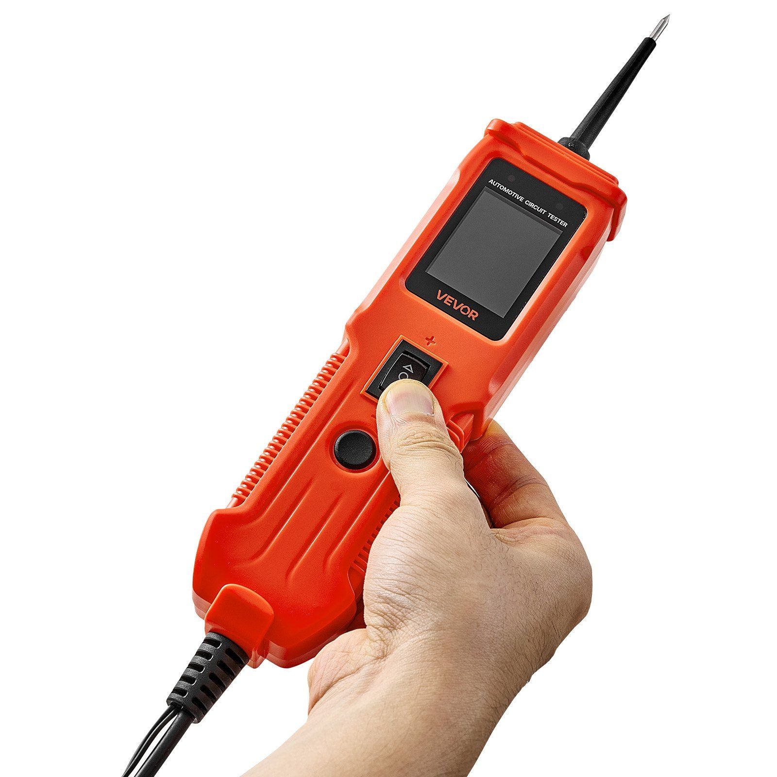 Automotive Circuit Tester Kit, 8 - 35 DCV Power Circuit Probe Tester with TFT Color Display and Lighting, 2-in-1 Electrical Automotive Power Tester Probe with 19.7 ft / 6 m Extension Cable