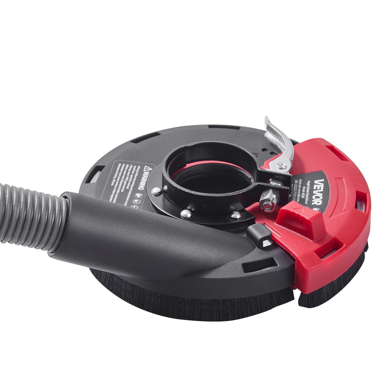 Grinding Dust Shroud for Angle Grinder, Universal 100-125mm, Surface Grinder Dust Shroud with 6 Clamping Washers & 125 mm Diamond Grinding Cup Wheel, Connect to Vacuum Cleaner, for Wood Concrete