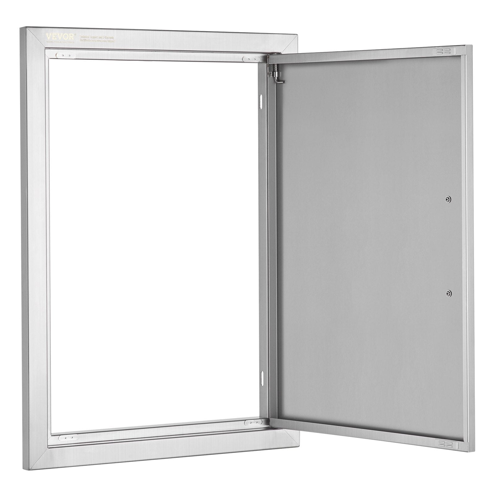 VEVOR BBQ Access Door, 457x610 mm Single Outdoor Kitchen Door, Stainless Steel Flush Mount Door, Wall Vertical Door with Handle, for BBQ Island, Grilling Station, Outside Cabinet