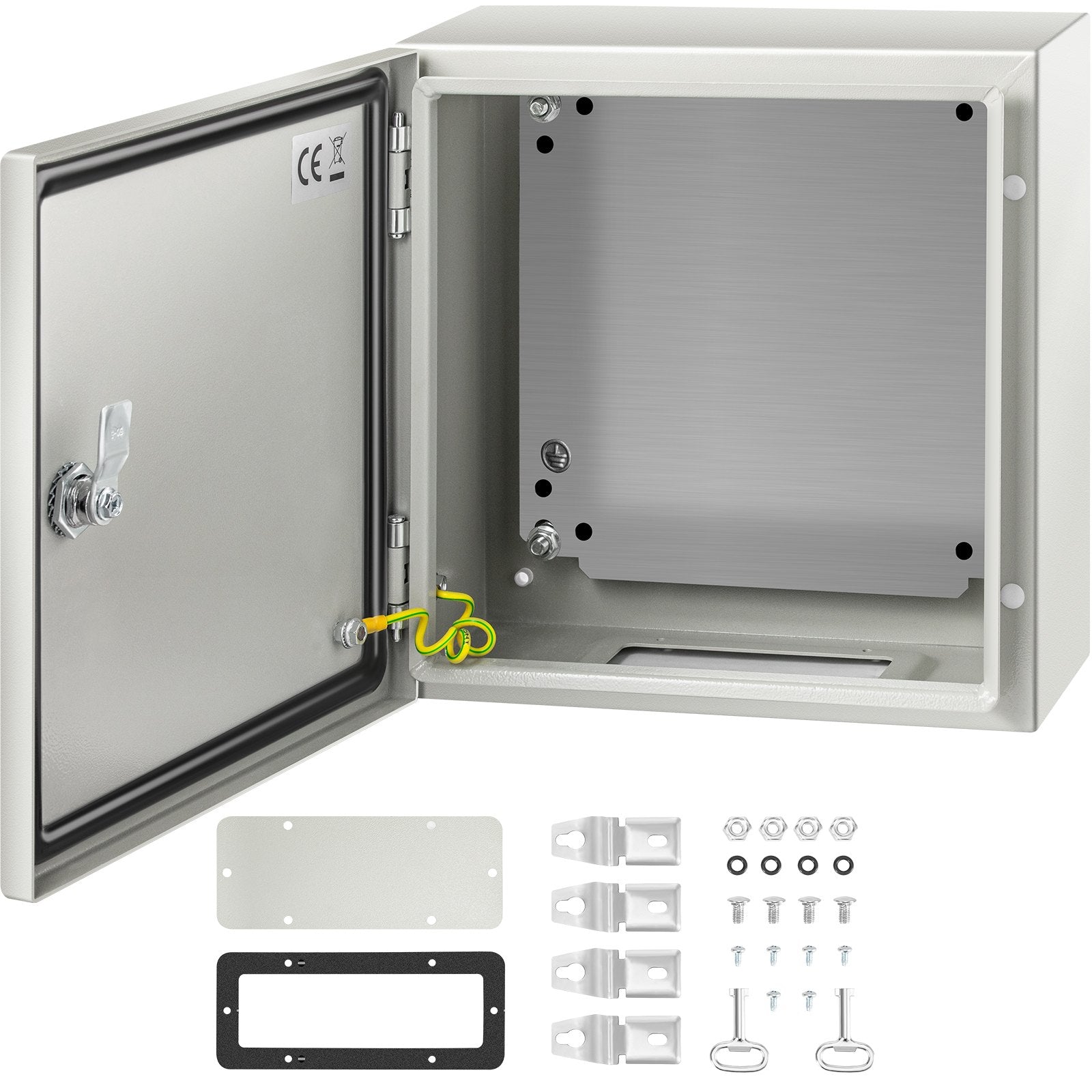 VEVOR NEMA Steel Enclosure, 12 x 12 x 6''steel electrical box
electrical enclosur NEMA 4X Steel Electrical Box, IP66 Waterproof & Dustproof, Outdoor/Indoor Electrical Junction Box, with Mounting Plat