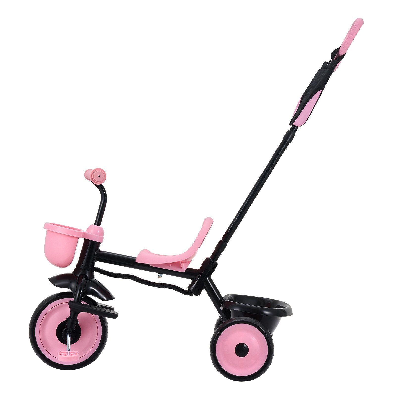 Toddler Tricycle & Stroller for 18 Months to 5 Year Old, Kids Trike with Parent Push Handle, Adjustable Seat & Storage for Outdoor Play, Tricycle for Toddlers, Birthday Toy for Boys and Girls