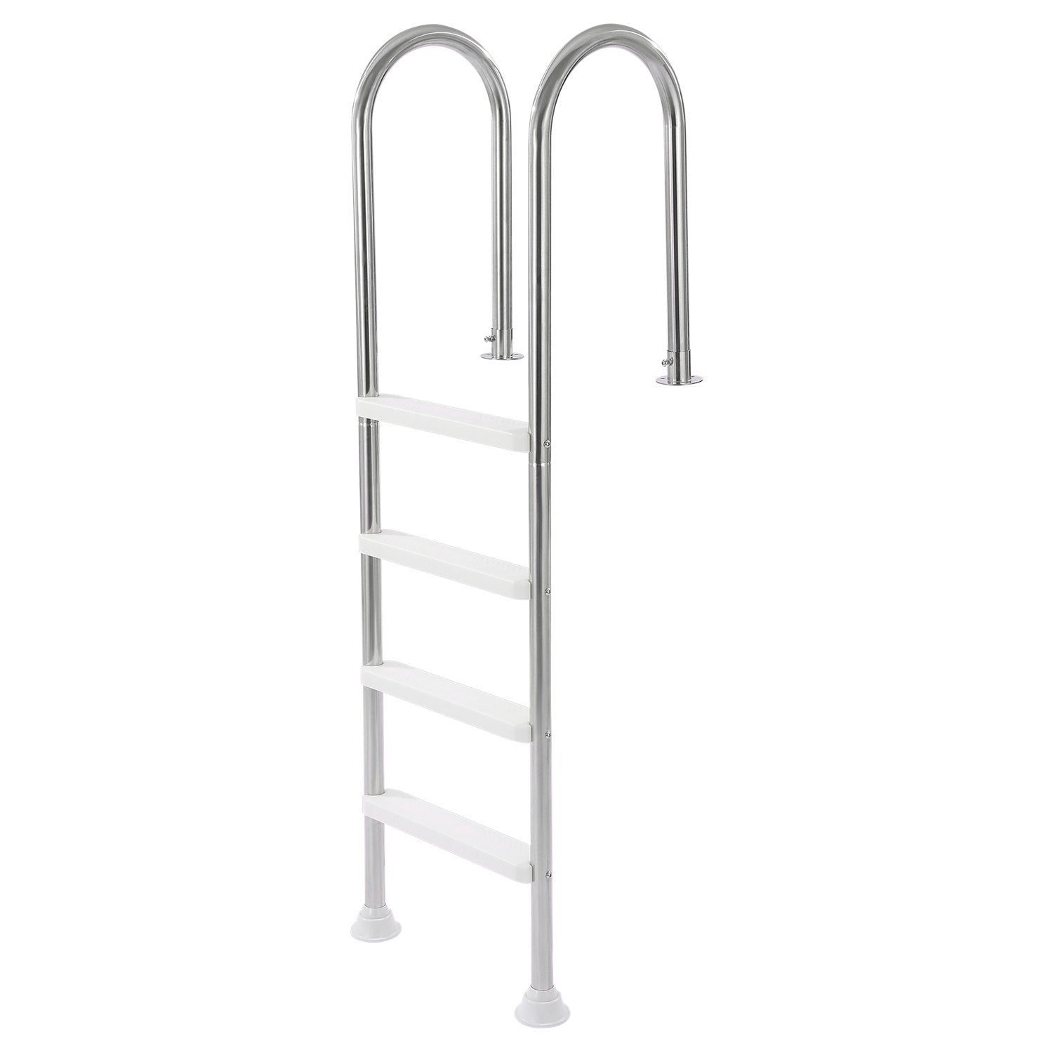 VEVOR 4-Step Stainless Steel Pool Ladder of 2 Handrail for 1371.6 mm Decked Pool