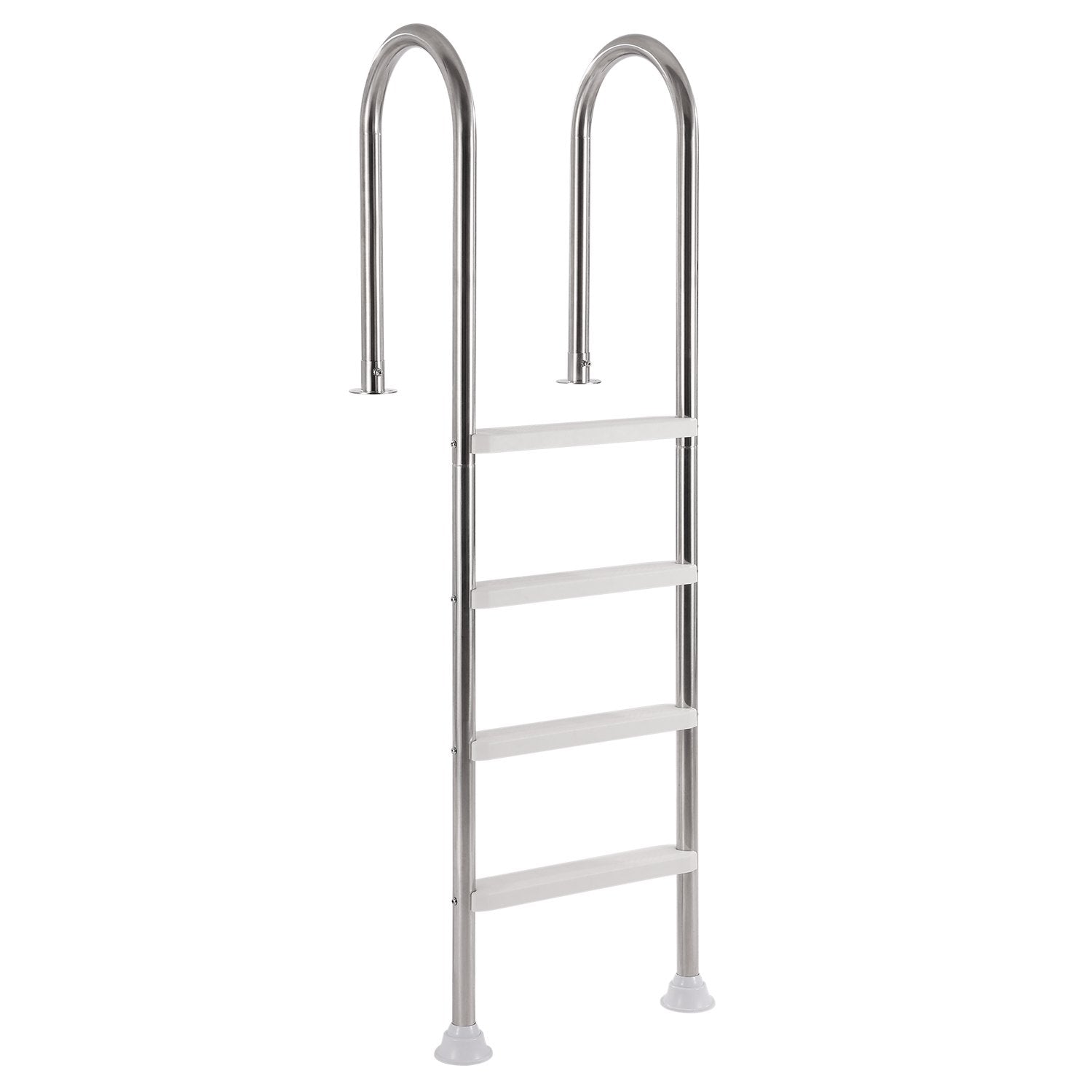 VEVOR 4-Step Stainless Steel Pool Ladder of 2 Handrail for 1371.6 mm Decked Pool