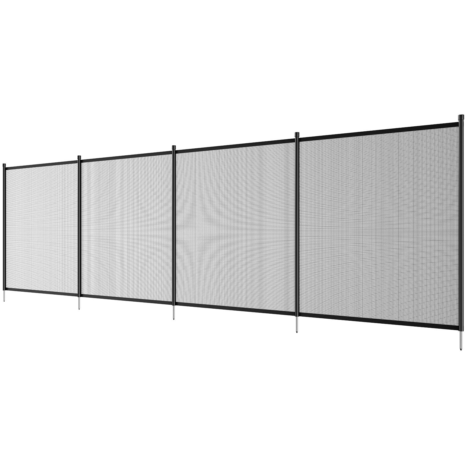 VEVOR Pool Fence, 4 x 12 FT Pool Fences for Inground Pools, Removable Child Safety Pool Fencing, Easy DIY Installation Swimming Pool Fence, 340gms Teslin PVC Pool Fence Mesh Protects Kids and Pets