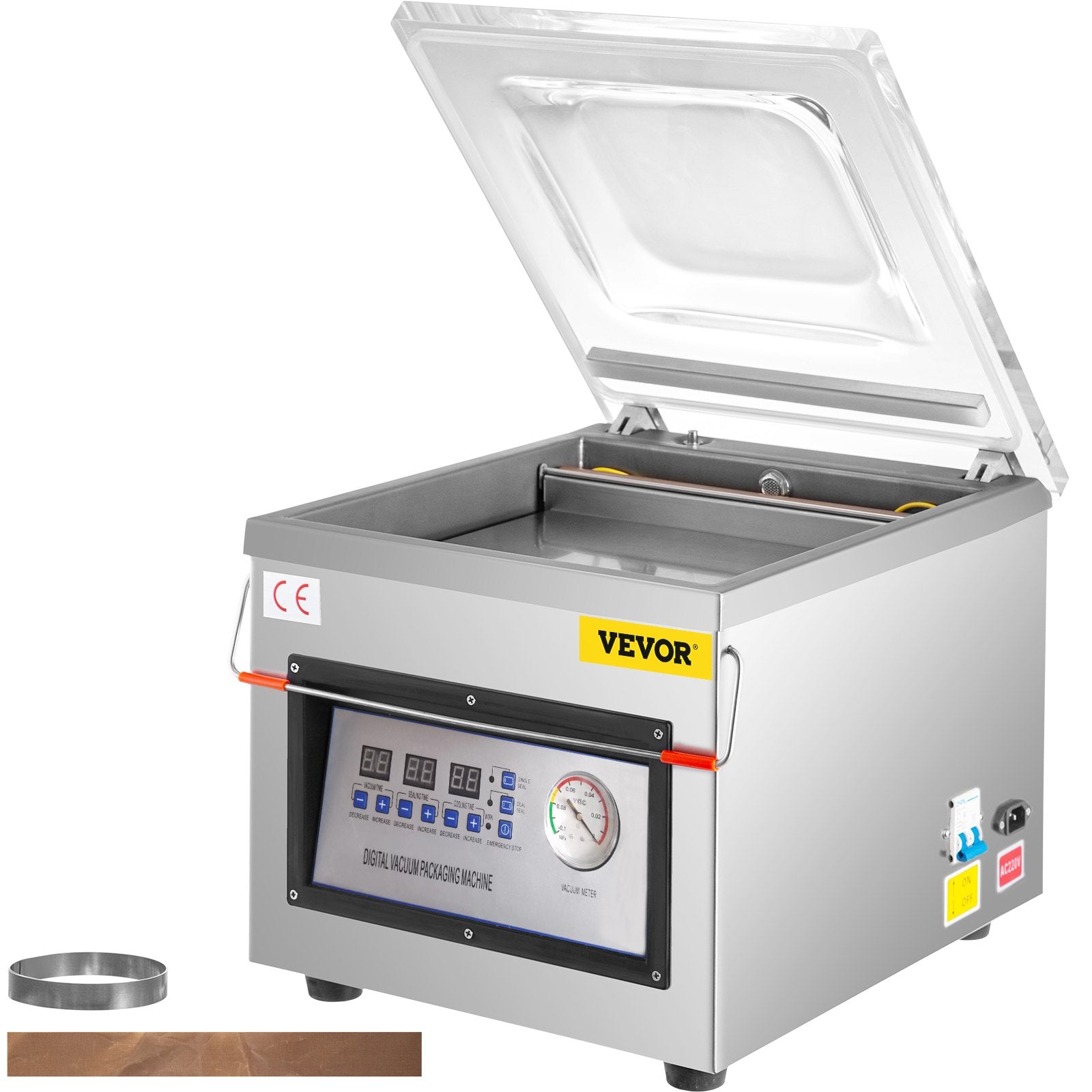 Vevor DZ-260C Digital Vacuum Sealer Food Vacuum Sealing Packing Machine 220V