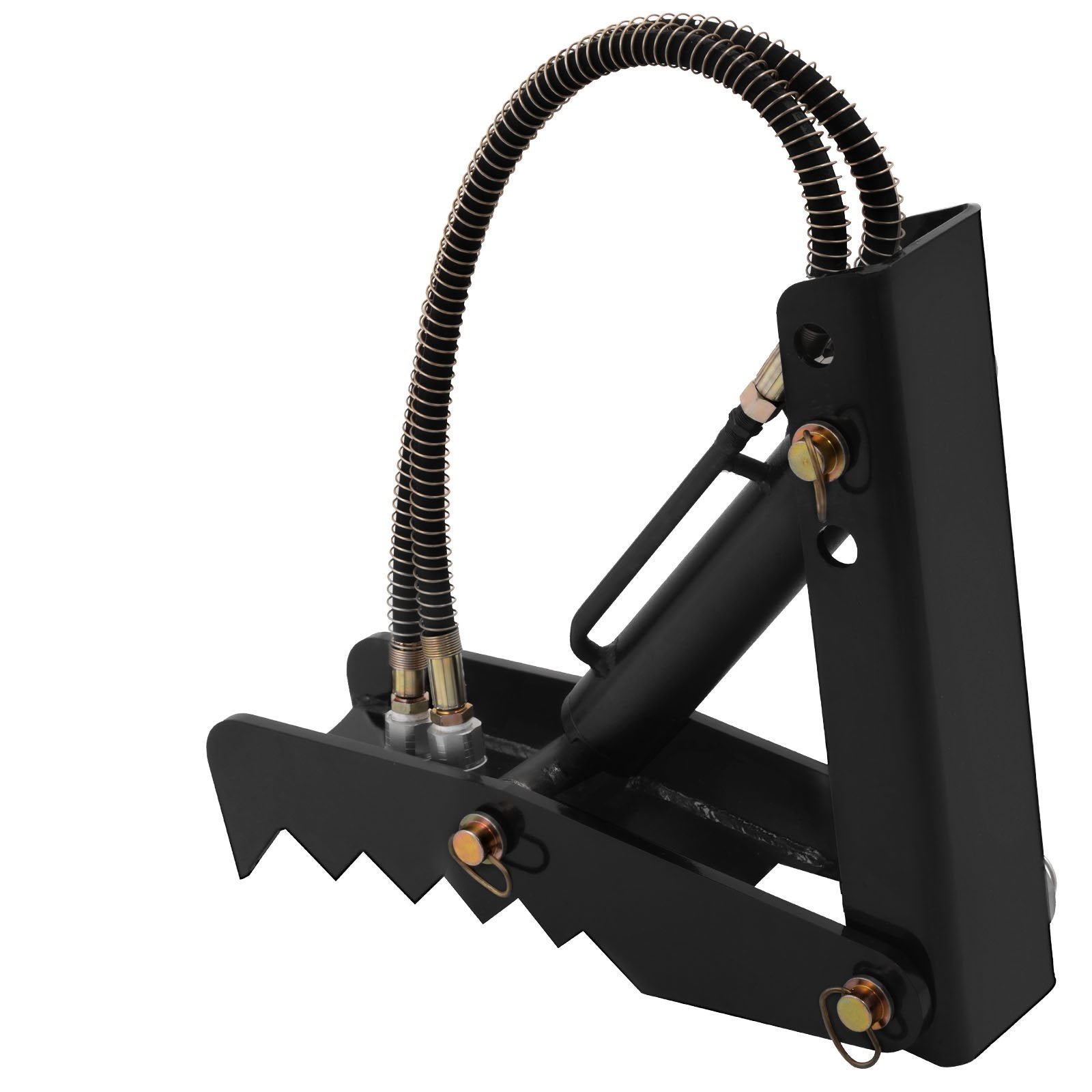 VEVOR Hydraulic Backhoe Thumb, 45.7cm 1.27cm Thickness Heavy Duty Excavator Thumb, Black Steel Weld On Thumb Attachments with Hydraulic Cylinder, Mechanical Hydraulic Thumb for Backhoe/Excavator