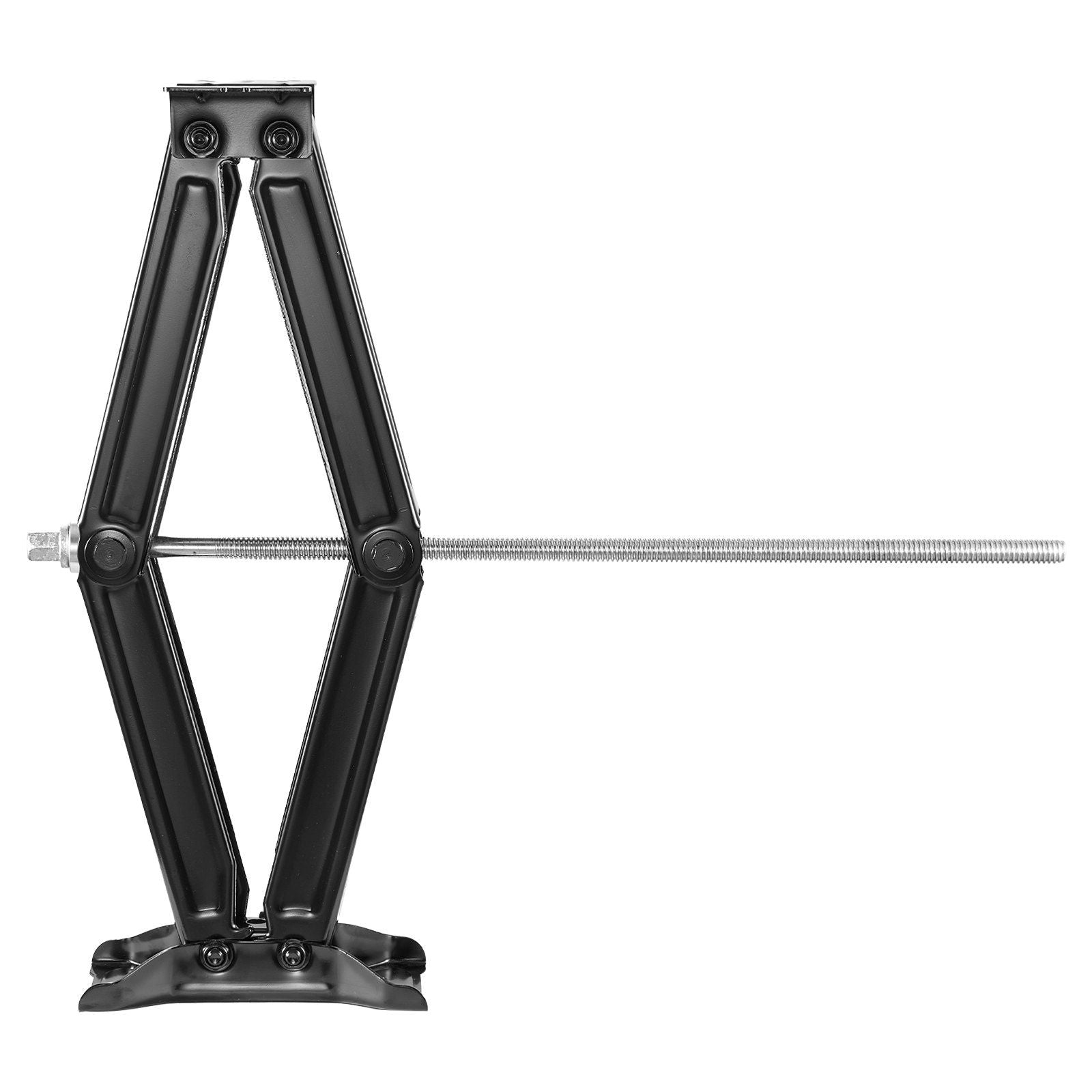 2268 kg RV Scissor Jacks, 10.3-59.5 cm RV Stabilizer Leveling Scissor Jacks, Set of 4, Heavy Duty Stabilizer Jack with Crank Handle, Socket and Bubble Levels, Not Easily Bent or Deformed