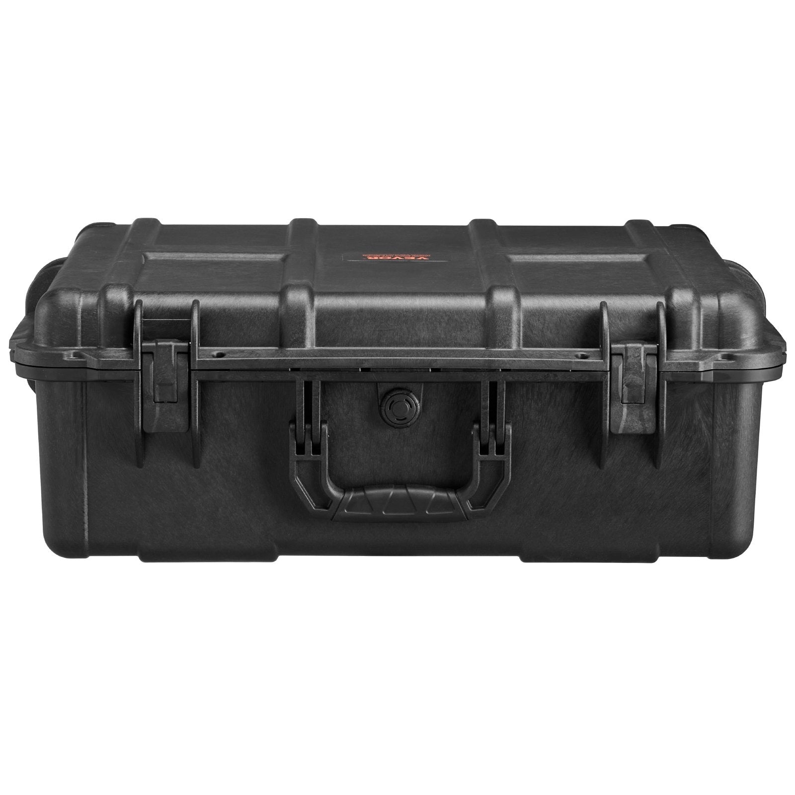 VEVOR Weatherproof Hard Case, Heavy Duty Protective Dry Box Case with Pre-cut Foam, and Retractable Pull Handles for Travel, Hunting, Military, Tactical, IP67 Waterproof Case for Cameras (56.1x37x26)