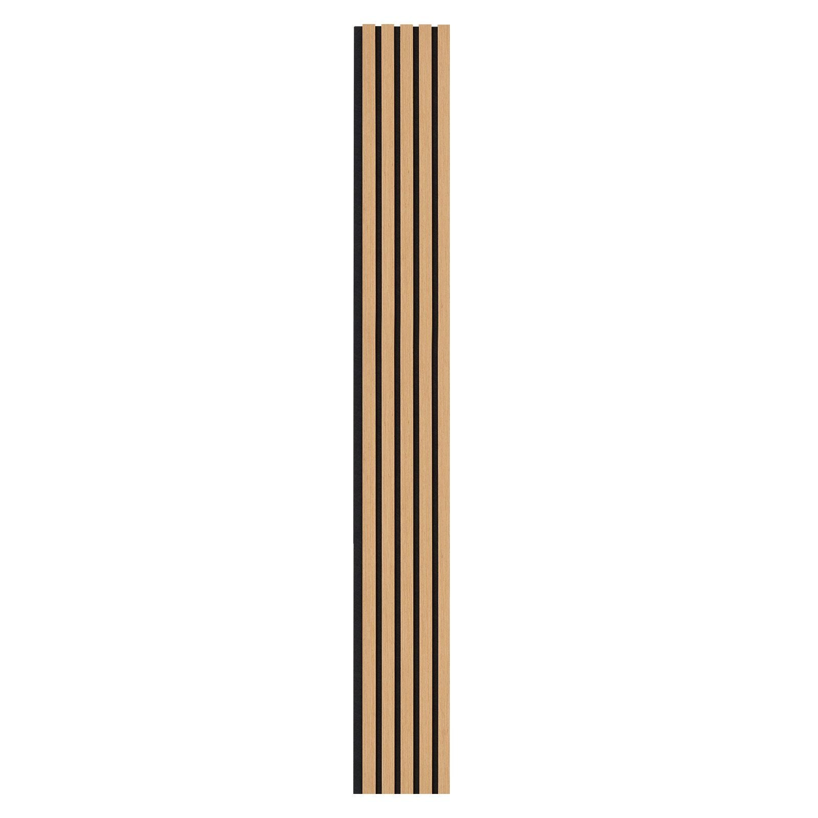 Wood Slat Acoustic Panels, 7.9 x 94.5 inch, MDF Accent Wooden Wall Panels for Modern Interior Wall Decor, Faux Wood Wall Board Panels for Noise Reduction, Light Oak