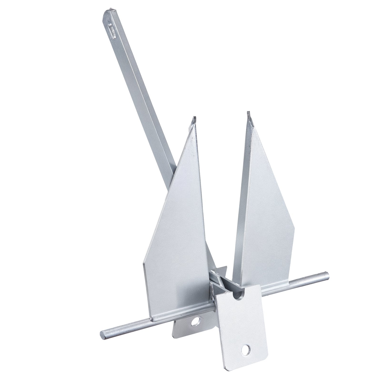 VEVOR Fluke Anchor 8.5 LBS Galvanized Steel Boat Anchor Chain Rop Two Shackles