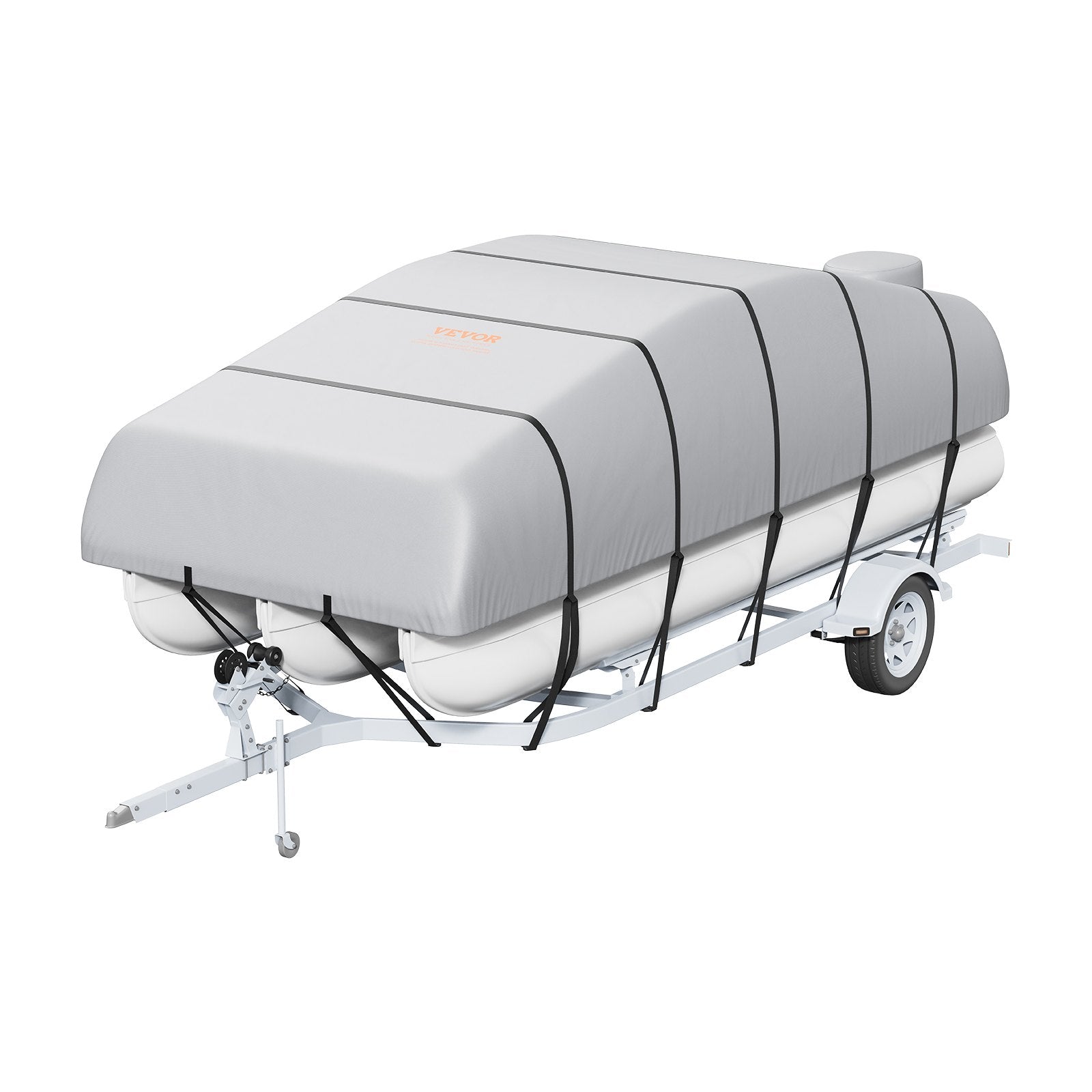VEVOR Pontoon Boat Cover 800D Waterproof Trailerable 23-24 ft with Storage Bag
