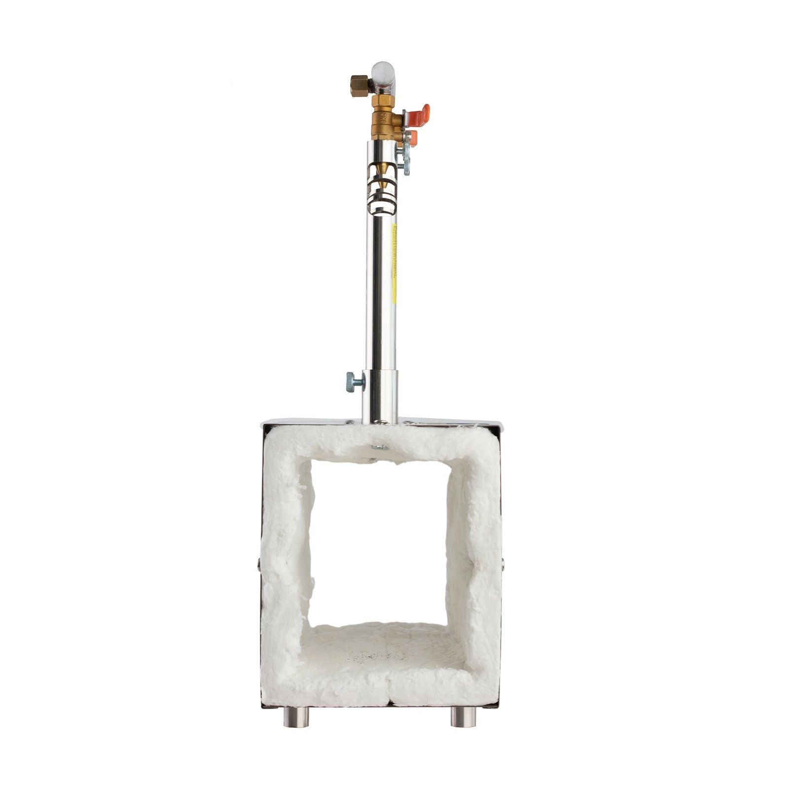 Portable Propane Forge, 2 Burners, 2600℉ Tool and Knife Making Blacksmithing Farrier Forge, Large Capacity Square Shape, Stainless Steel Gas Forging Tools and Equipment, Use for Metal Forging